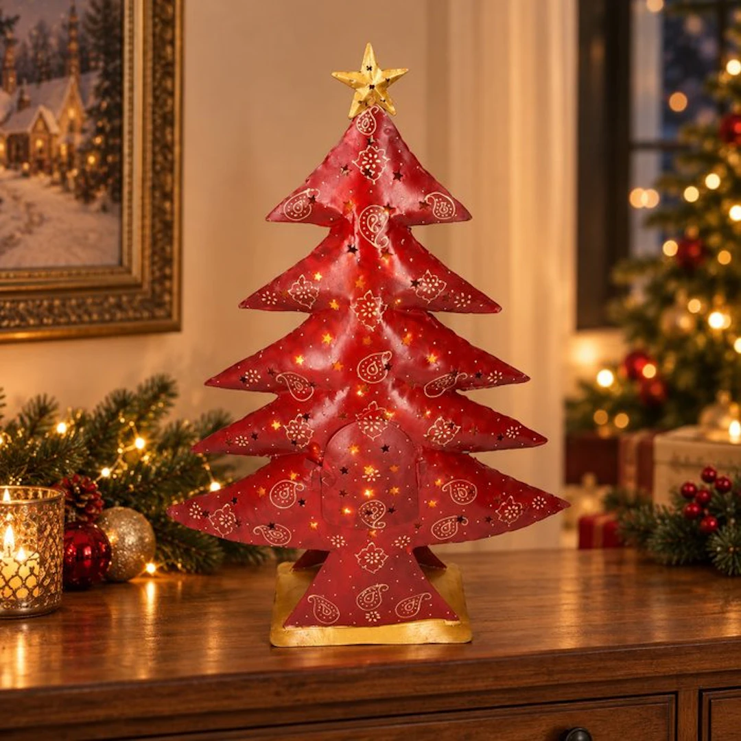 Lantern - Metal - Lantern - metal - Christmas tree - lantern - 66