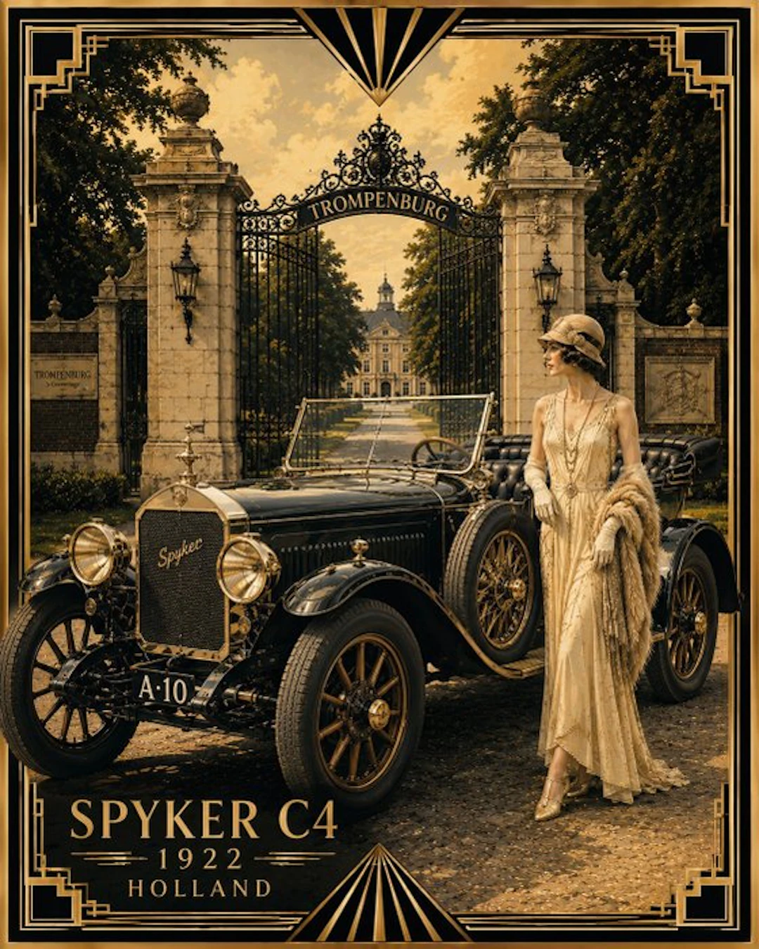 Spyker C4 1922 - Studio 1954 - Art Deco - Spyker