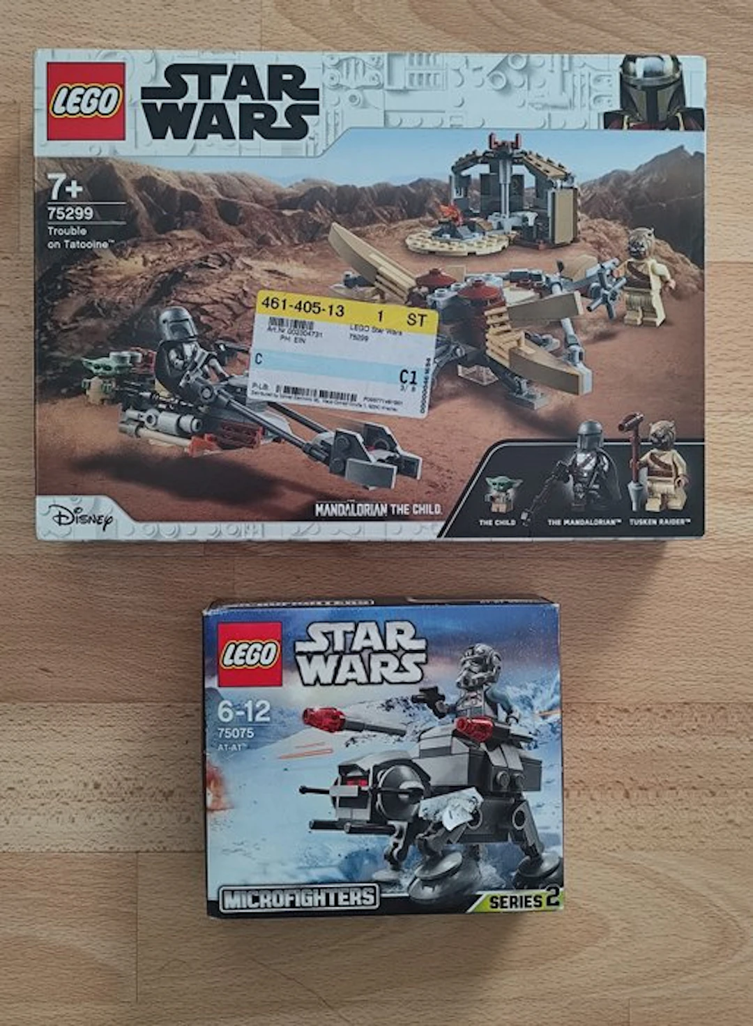 LEGO Set - Star Wars - Trouble on Tatooine (75299) / AT-AT (75075)