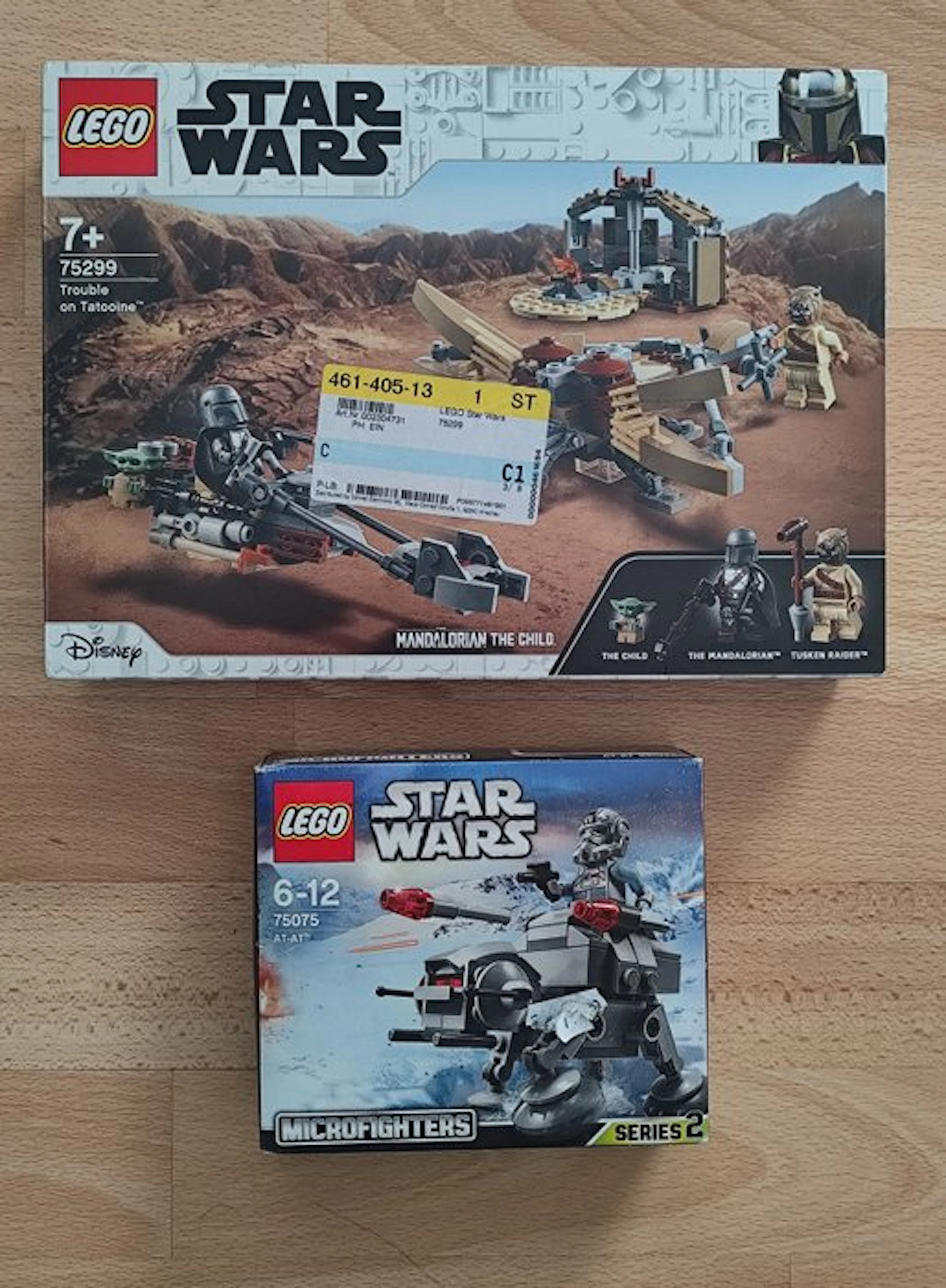 LEGO Set - Star Wars - Trouble on Tatooine (75299) / AT-AT (75075)