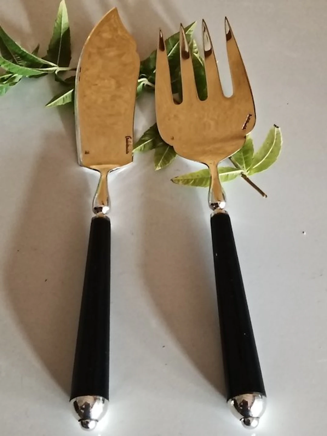 Bouillet Bourdelle - Fish serving set (2) - Silverplated