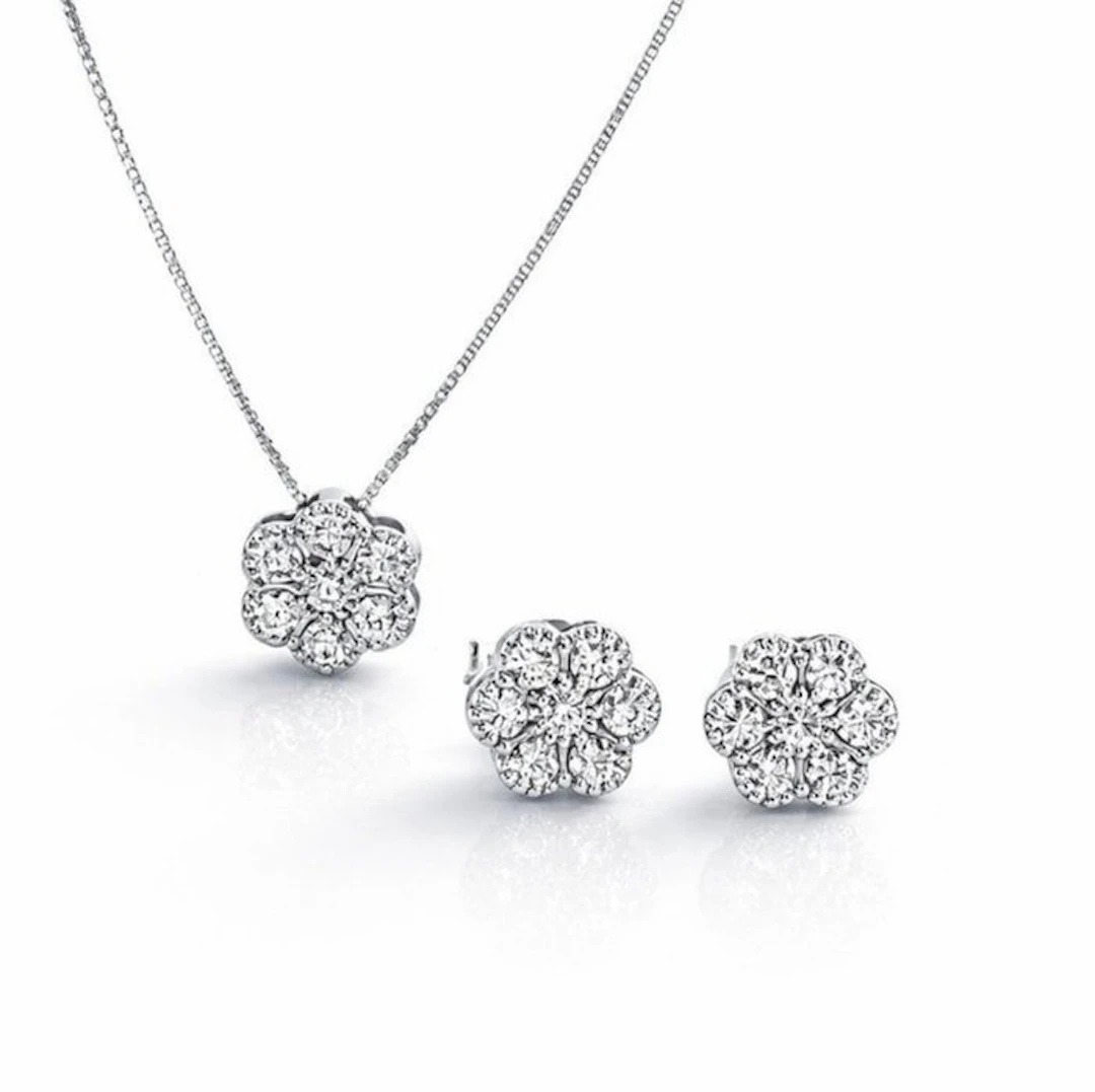 2 piece jewellery set - 18 kt