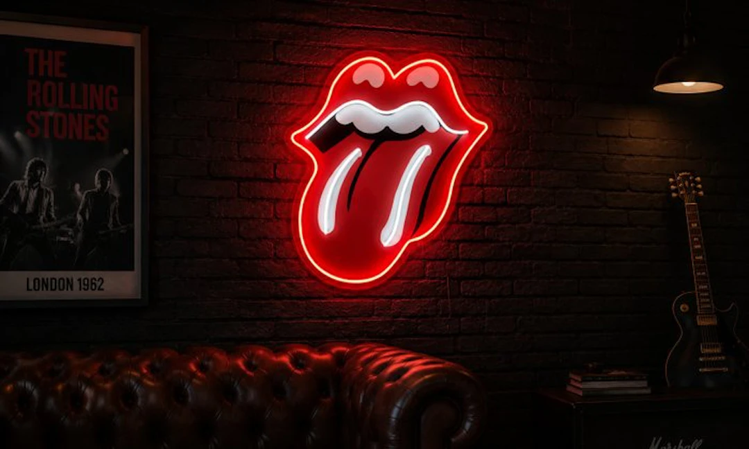 Rolling Stones - Lighted sign - polyester