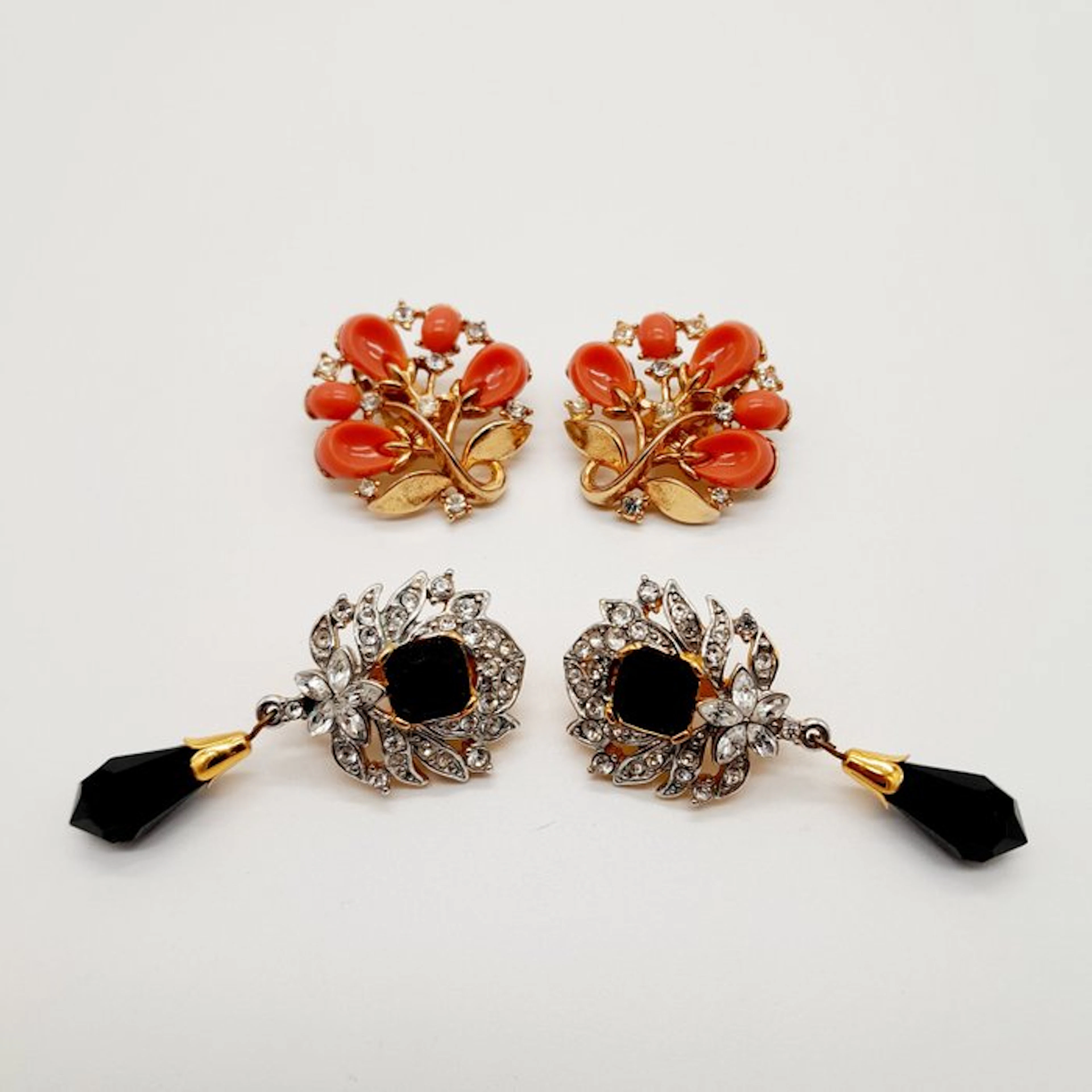 Trifari - Gold-plated - Statement earrings - 1950s/1960s