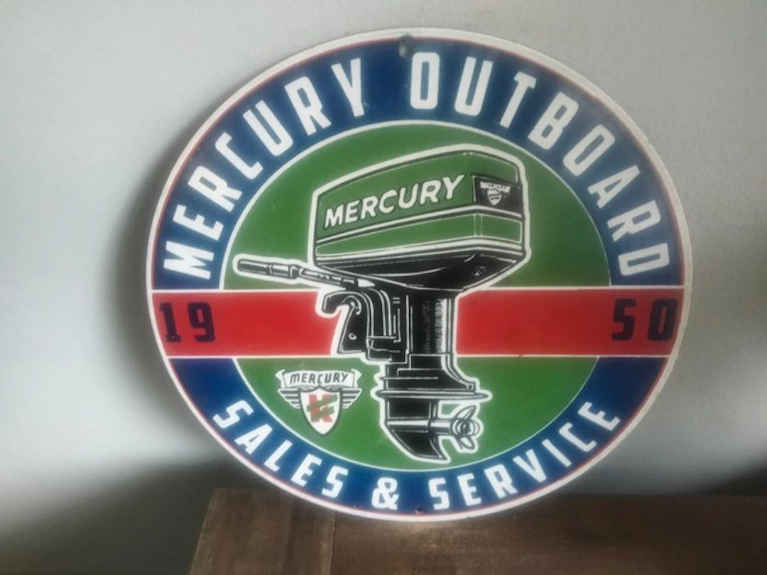 advertising board outboard motor - MERCURY