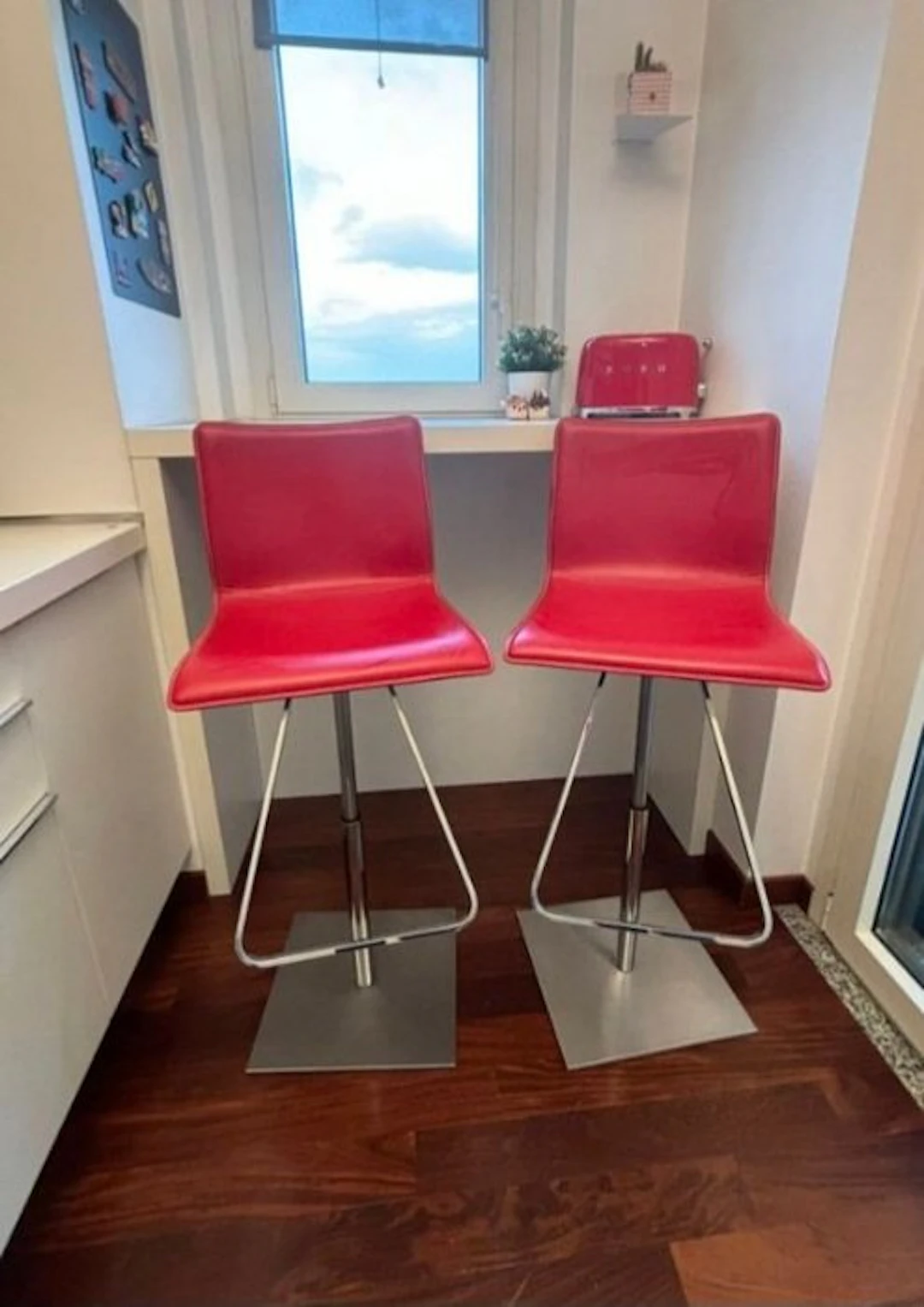 Cattelan Italia - Paolo Cattelan - Stool (2) - Toto - Leather, Steel
