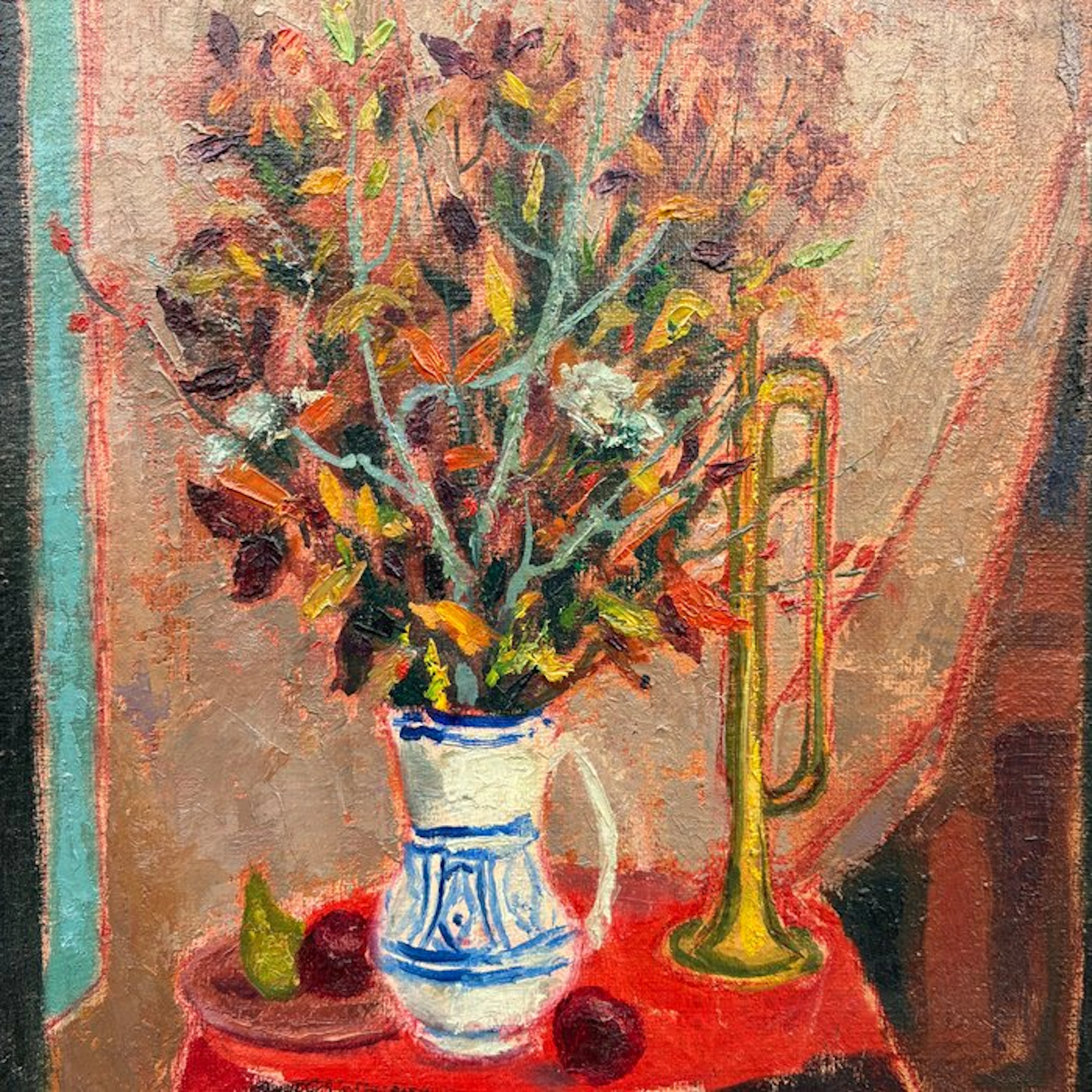 Augustin Memin (1910-1981) - Nature morte au vase et à la...
