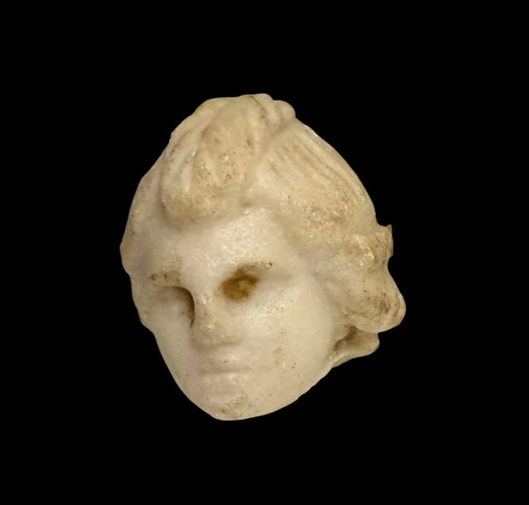 Ancient Roman Marble head of Eros