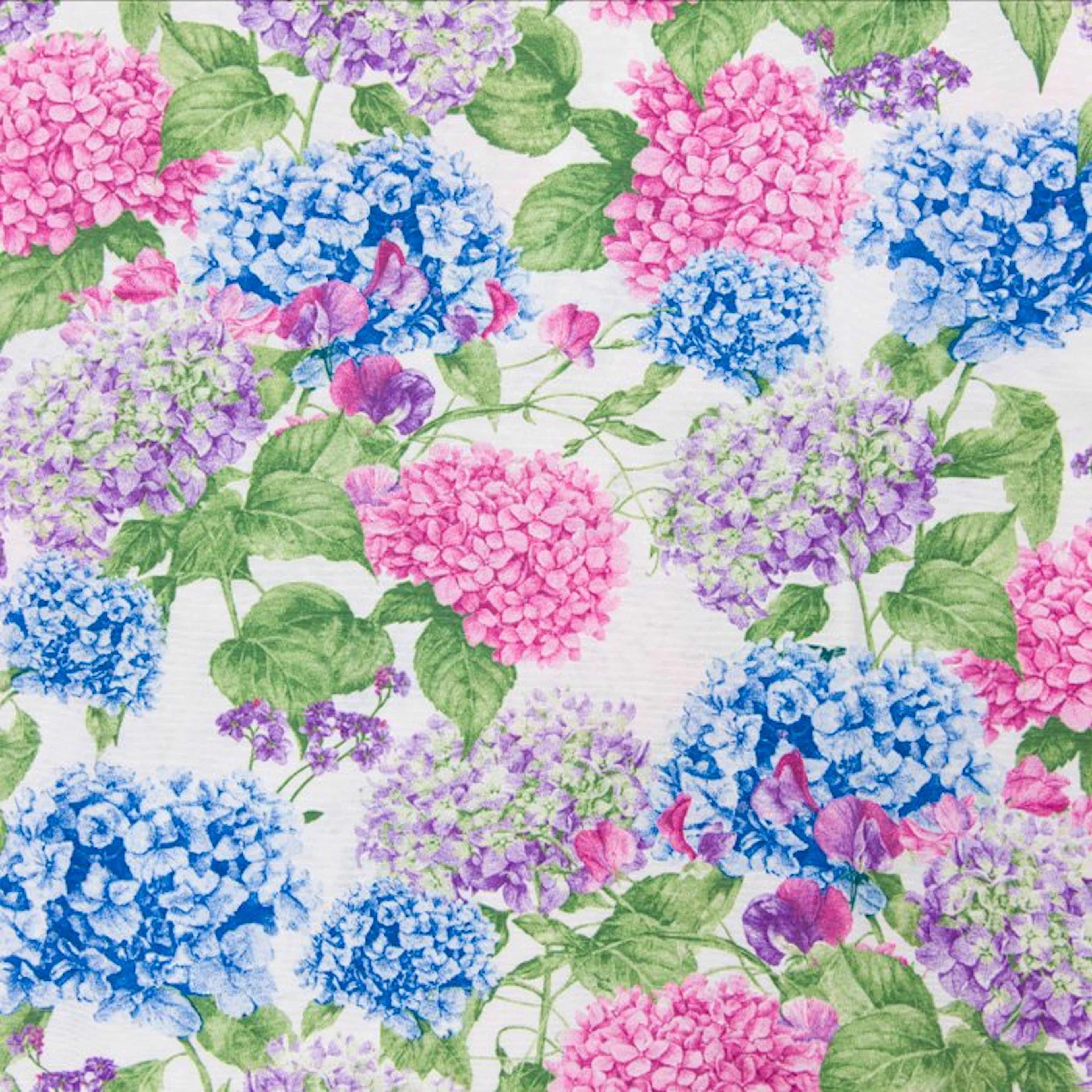 BA262 - Decorative Fabric - Hydrangeas and Field Flowers...