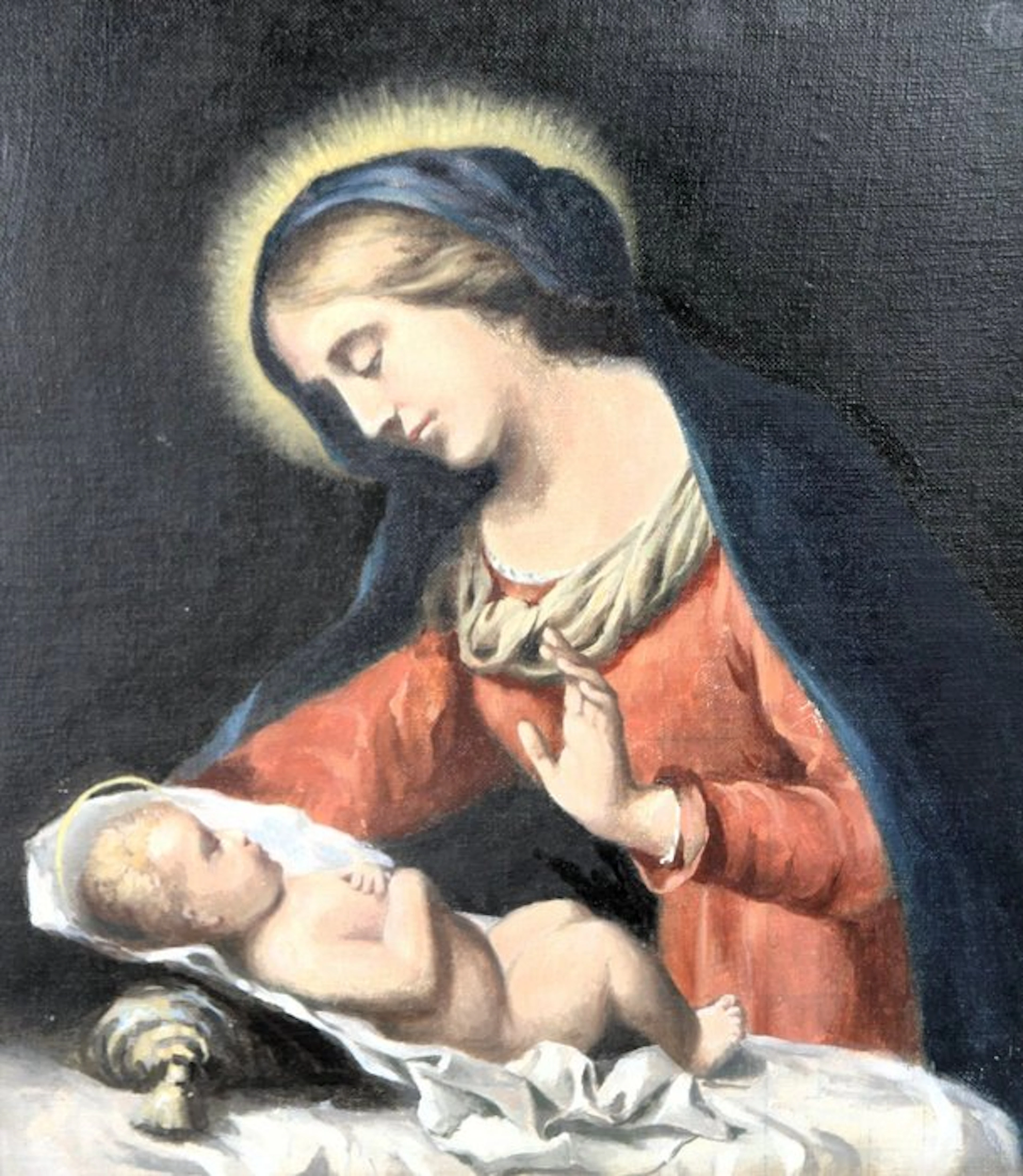 Scuola italiana (XIX-XX), Da Carlo Dolci - Madonna del velo