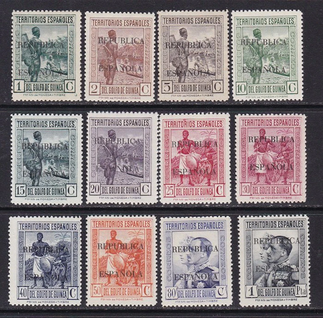 Spanish Guinea 1931 - 1931 Varieties - Edifil 216/227 - Short Series - MNH