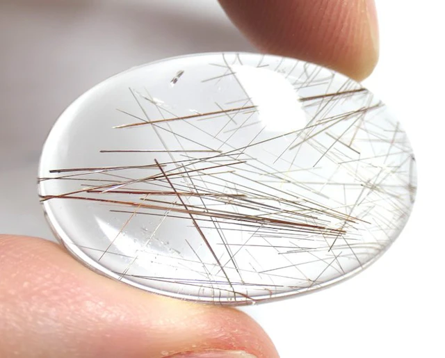 LARGE RUTILE QUARTZ - 100% NATURAL Cabochon- 7.74 g