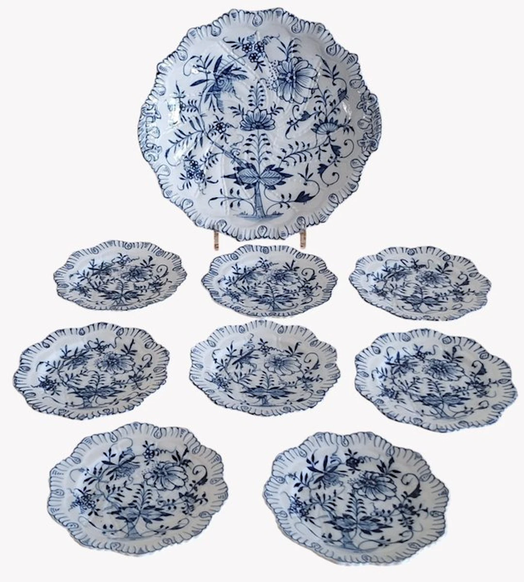 Petrus Regout - Pastry/cake set (9) - Delftware