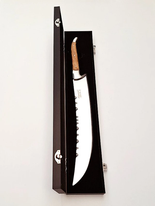 Laguiole - Champagne saber - Olive Wood handle - Style de...