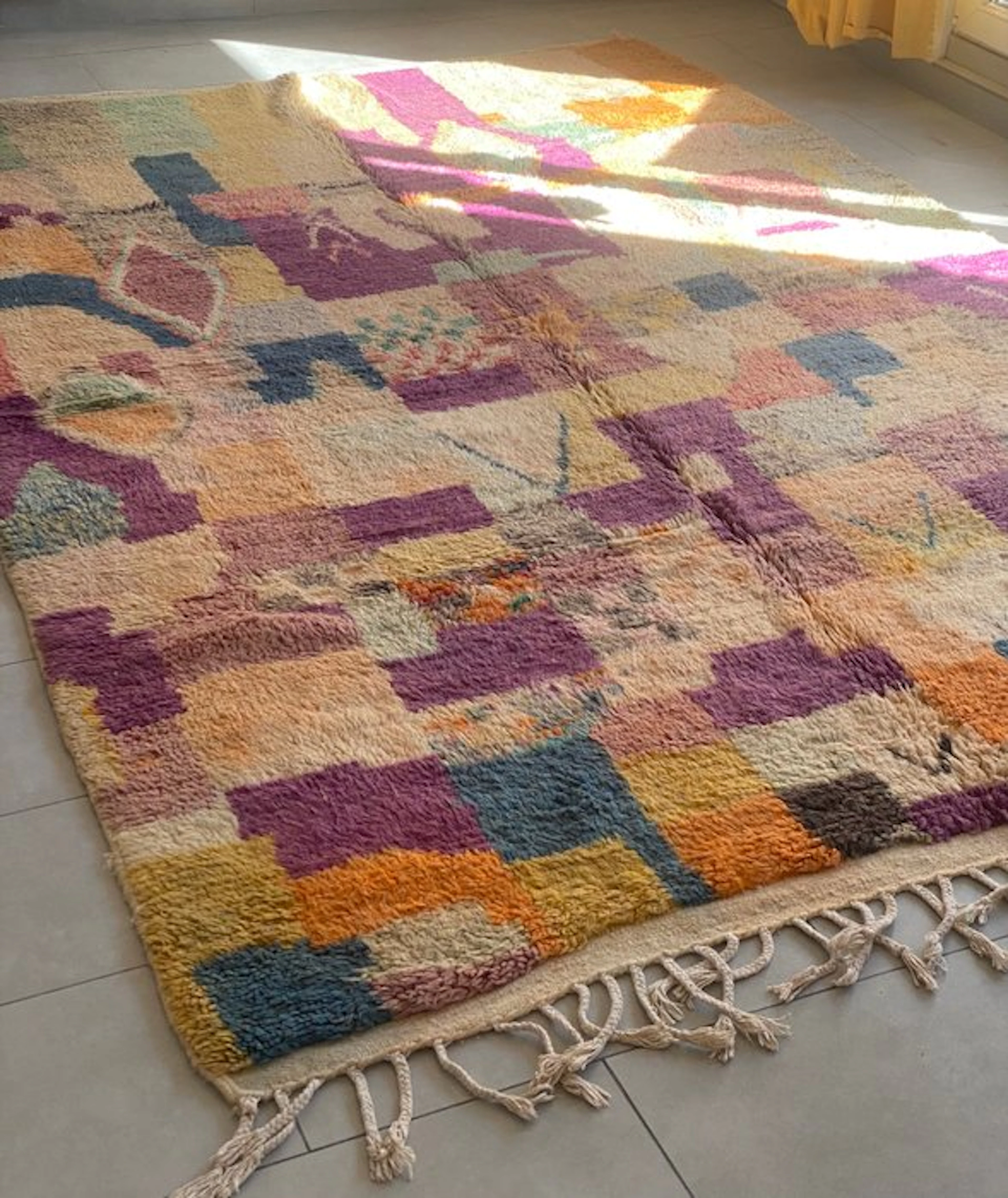 Uniek Berber Tapijt uit het Atlasgebergte - Handwoven...