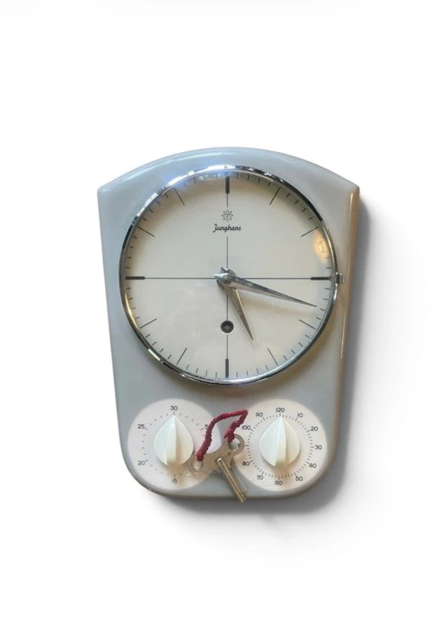 Wall clock - Junghans - Vintage Ceramic, Glass - 1950-1960