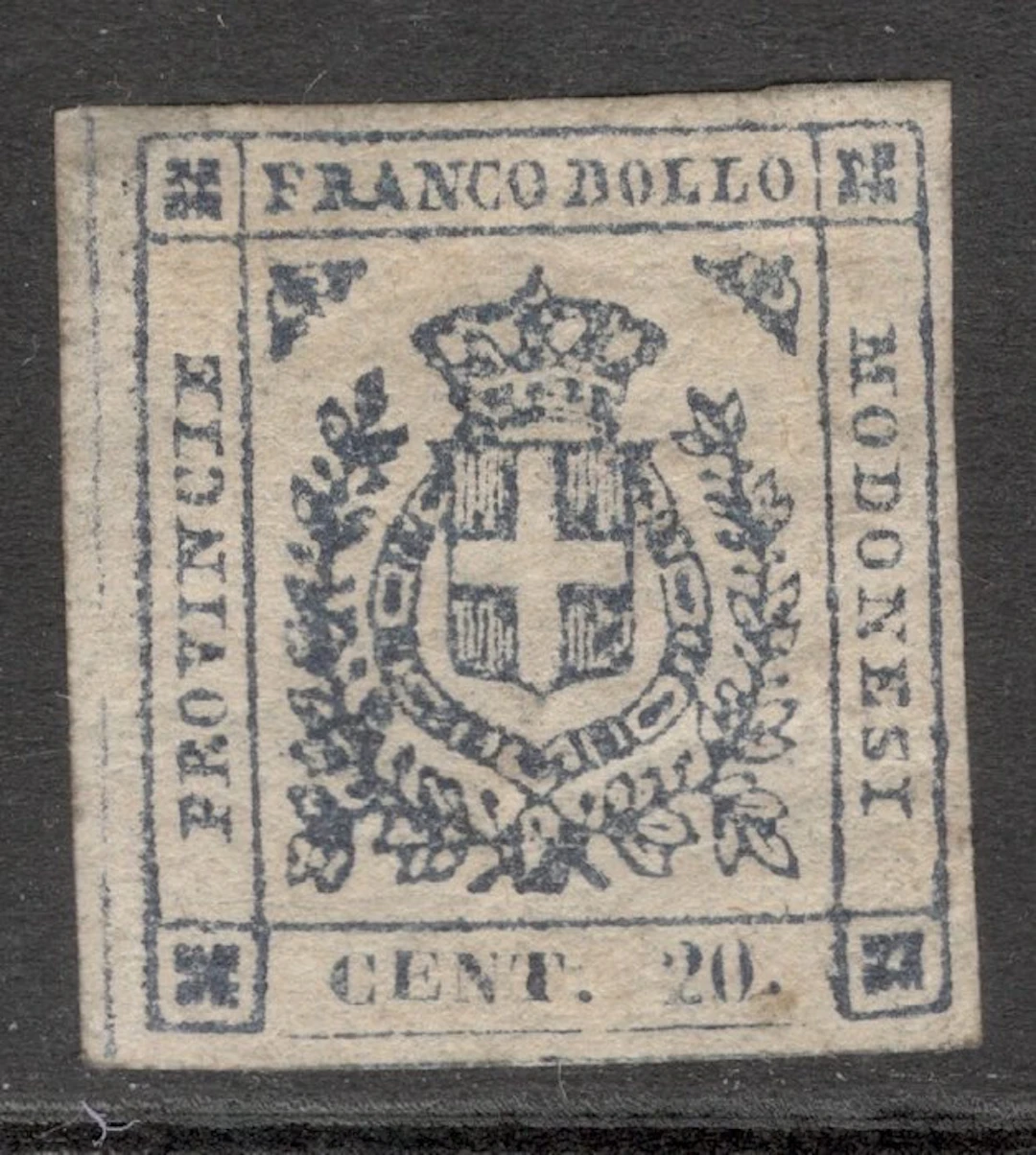 Italian Ancient States - Modena 1859 - 20c Dark Violet...