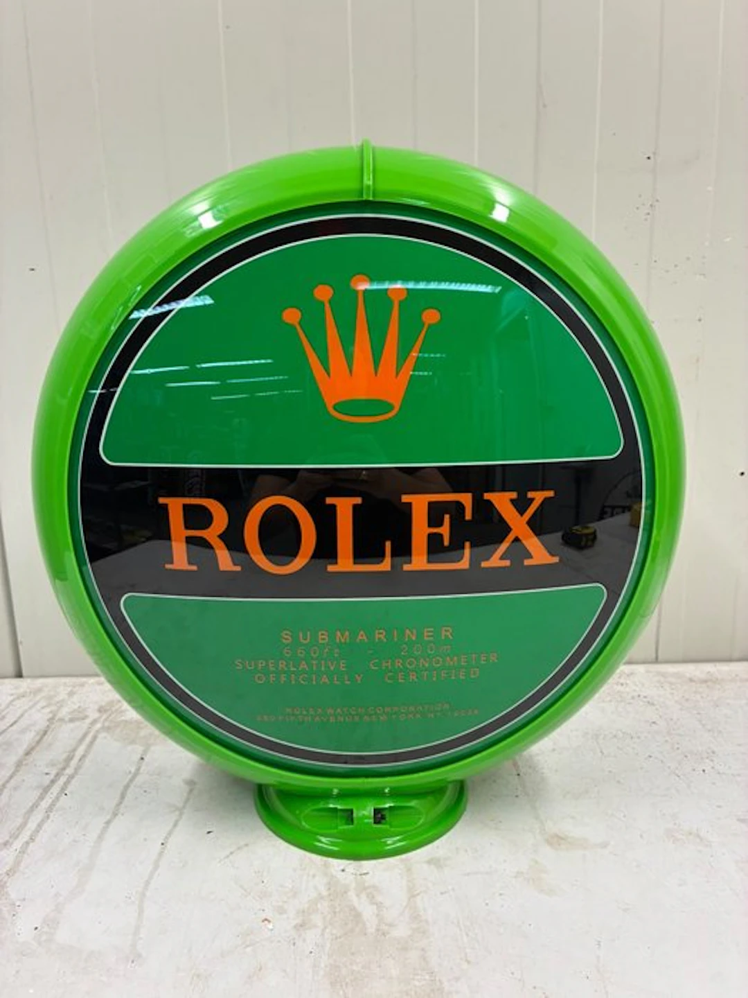 Petrol pump - Rolex - Rolex Submariner – Glazen Benzinepomp Globe - After 2000