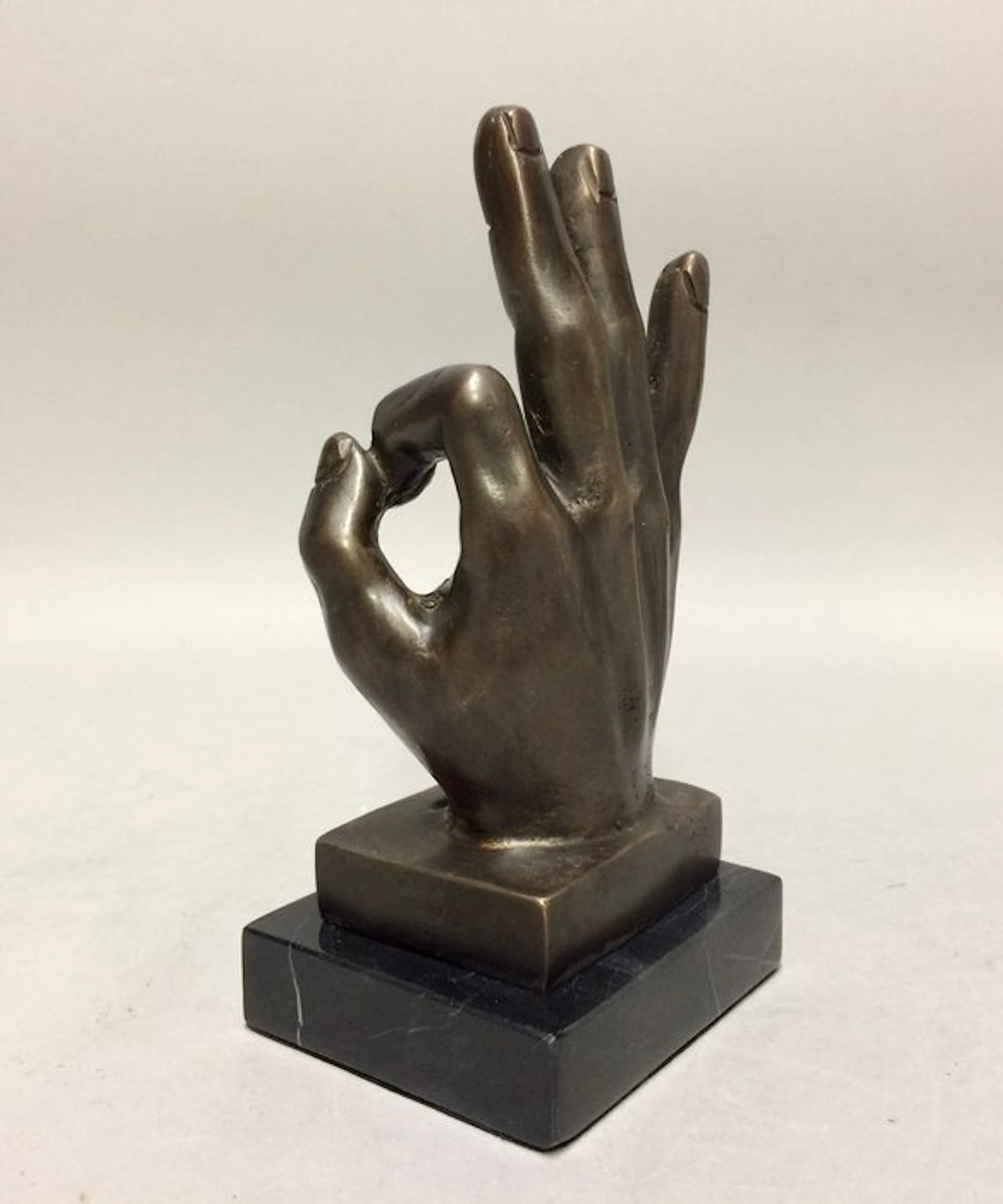 Sculpture, OKÉ - TOP - 19 cm - Bronze