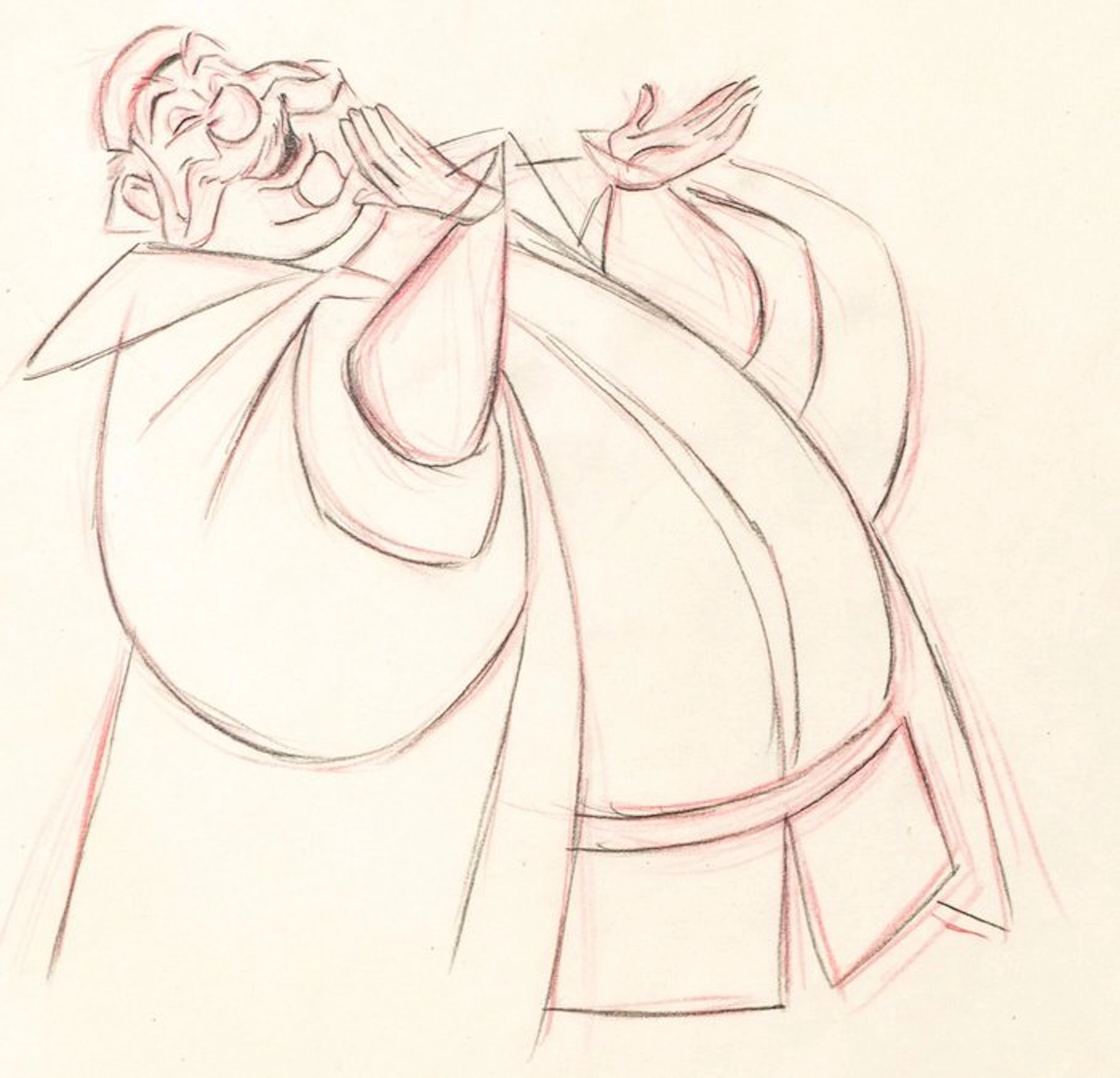 Walt Disney - King Hubert Animation Drawing - Sleeping Beauty (1959)