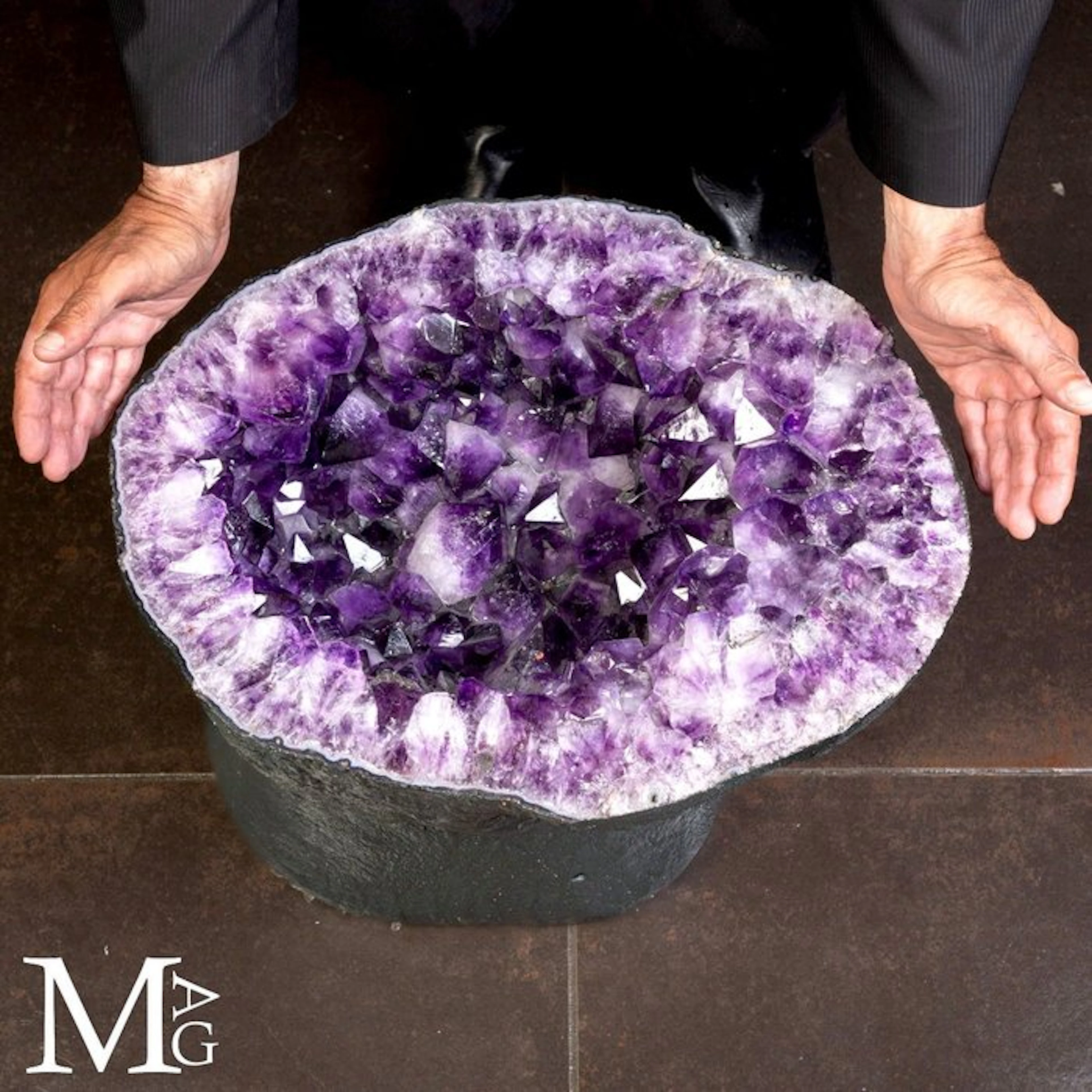 Unique Mineral Specimen - Large Size Amethyst Sectioned...