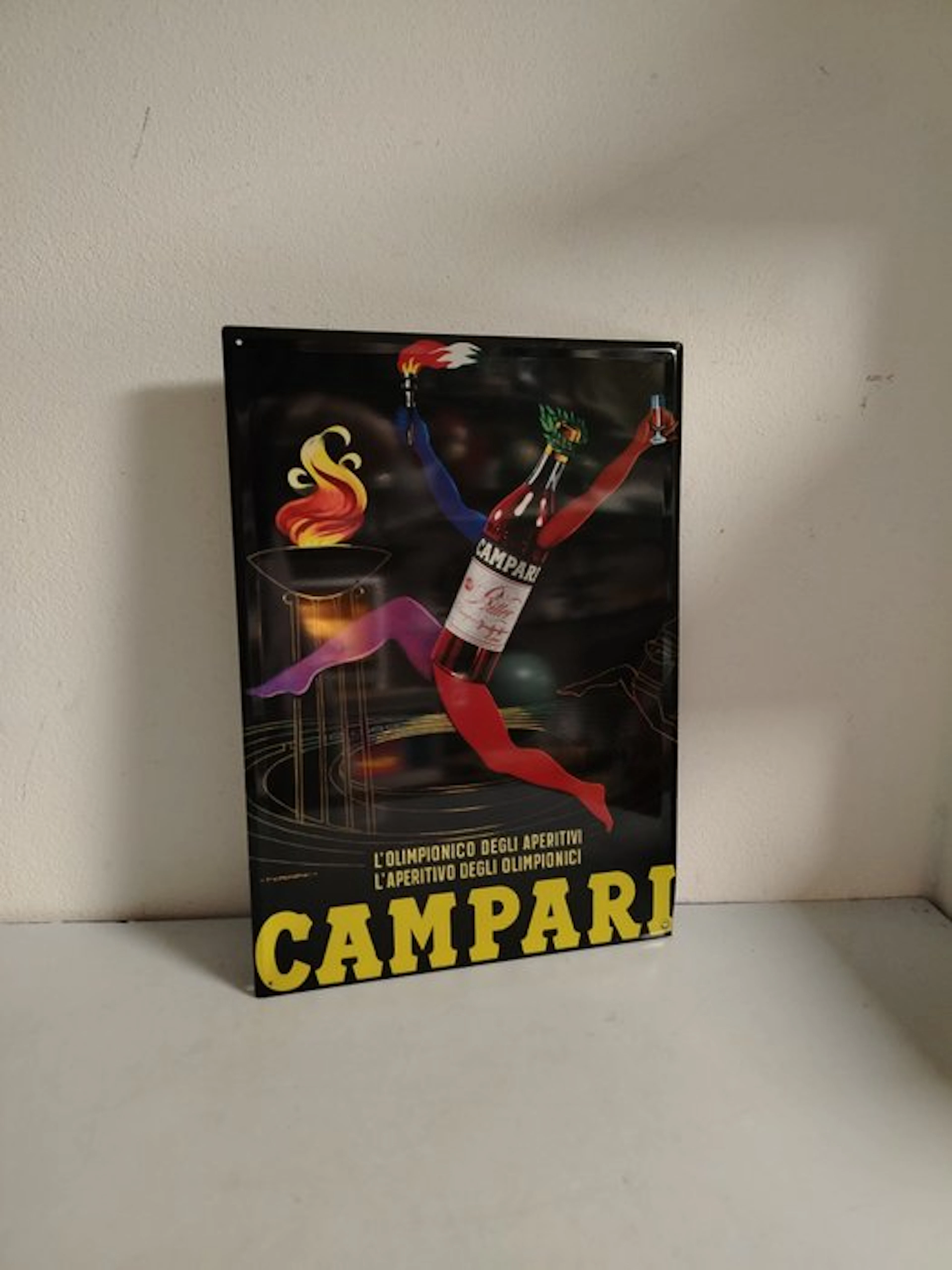 Museo Campari - Nino Nanni - Edizione Numerata 97/100 - Enamel sign - Aluminium