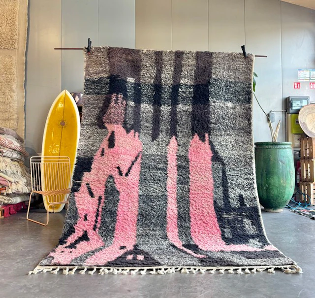 Luxury Moroccan Boujad Rug – Handwoven Wool Berber...