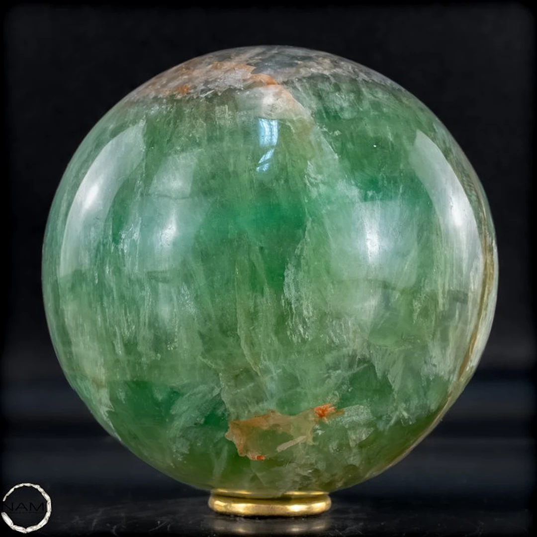 Large Sphere Of Green Fluorite Crystal, China- 1679.38 g