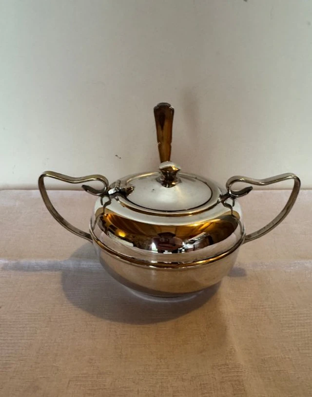 Empire Plate - Sugar bowl (2) - Silverplated - Liberty Silversmith Spoon