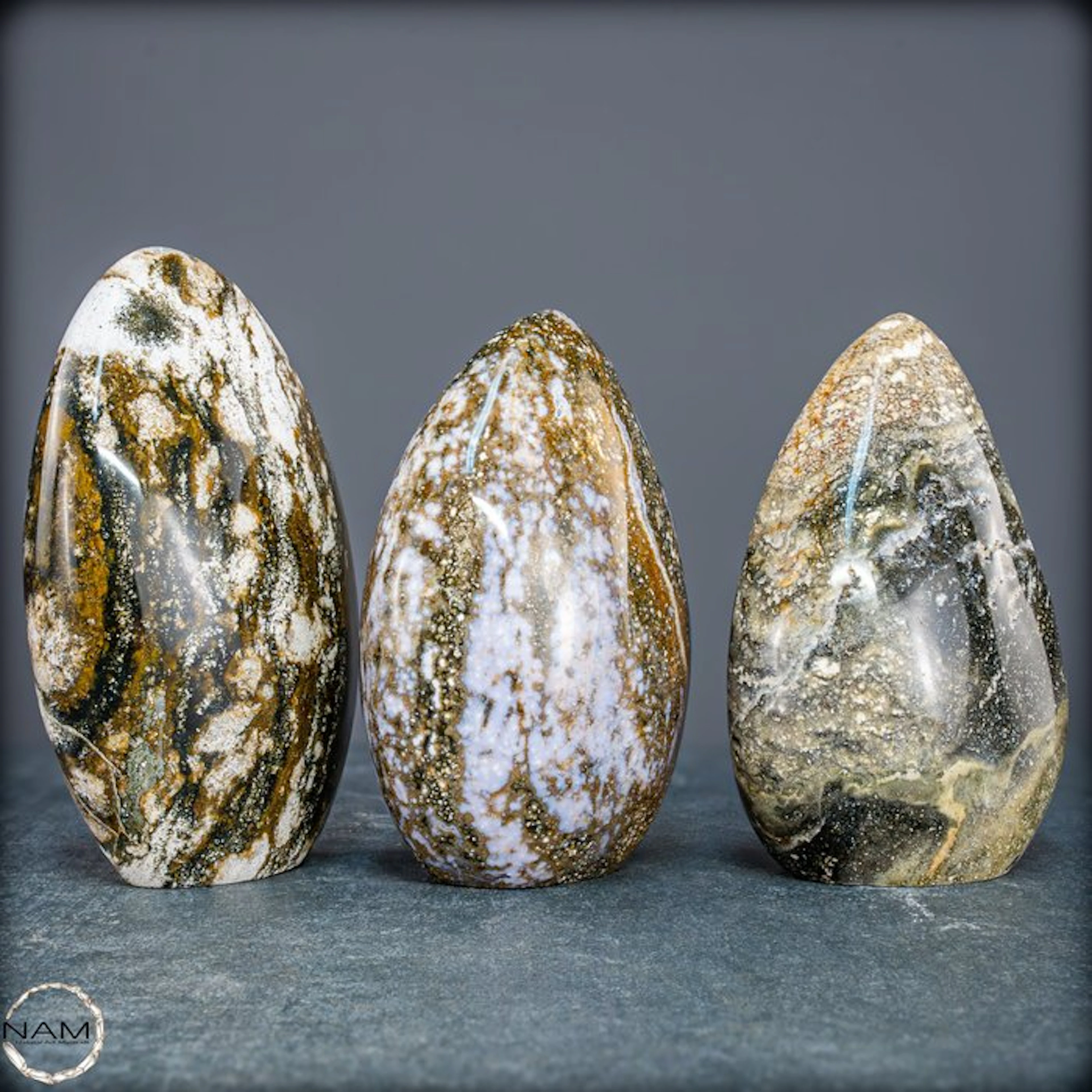 Ocean Jasper Freeform Set – Colorful natural art full of...