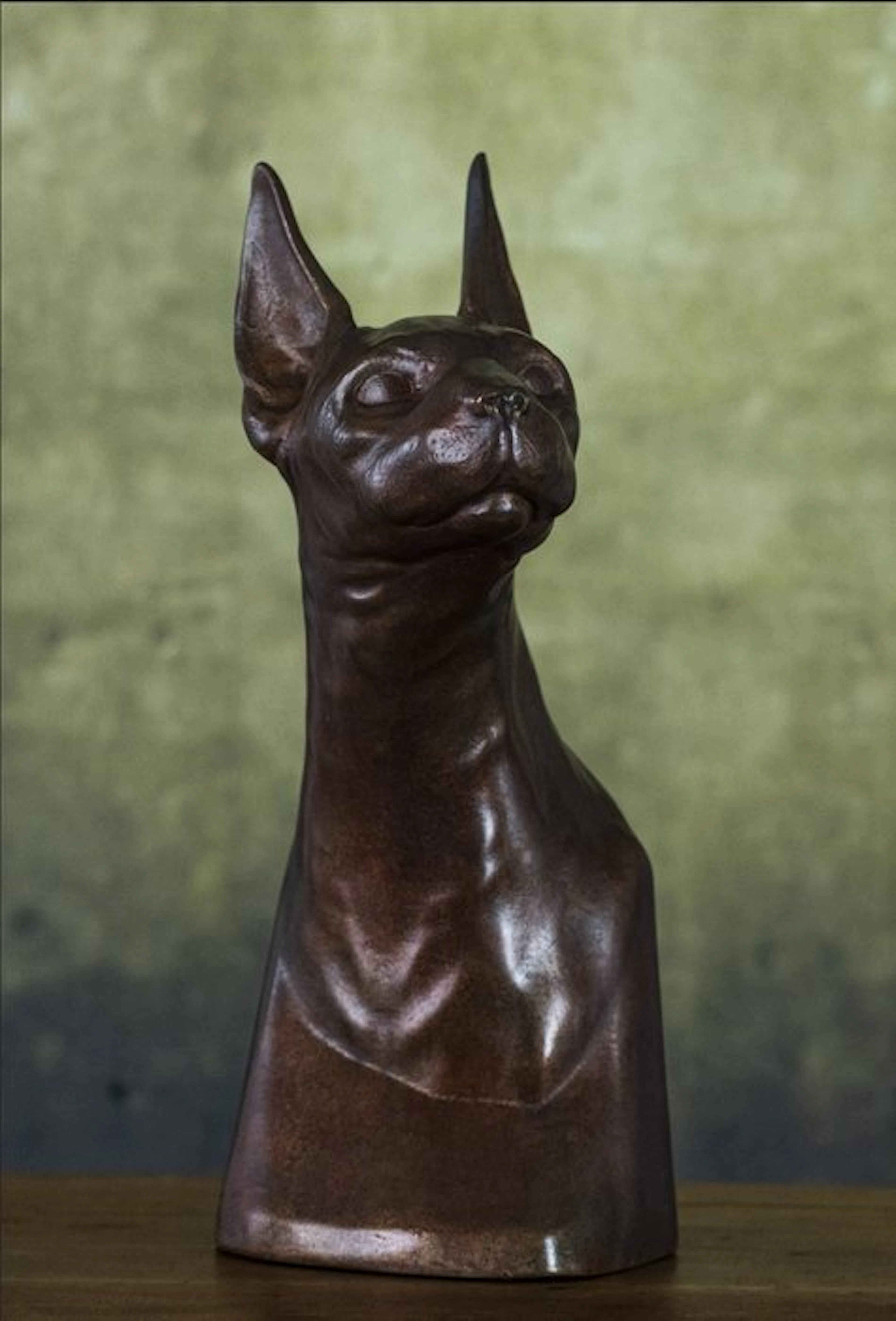 Sculpture, GATTO SPHYNX - 45 cm - Resin - 2023