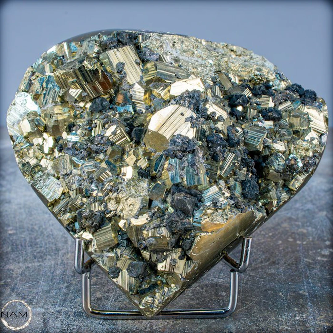 Rare First Quality Golden Pyrite Heart- 1116.19 g