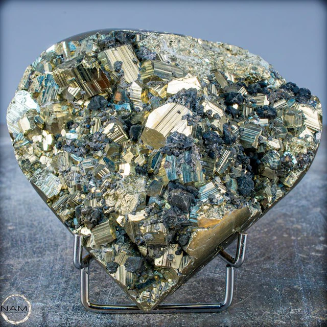 Rare First Quality Golden Pyrite Heart- 1116.19 g