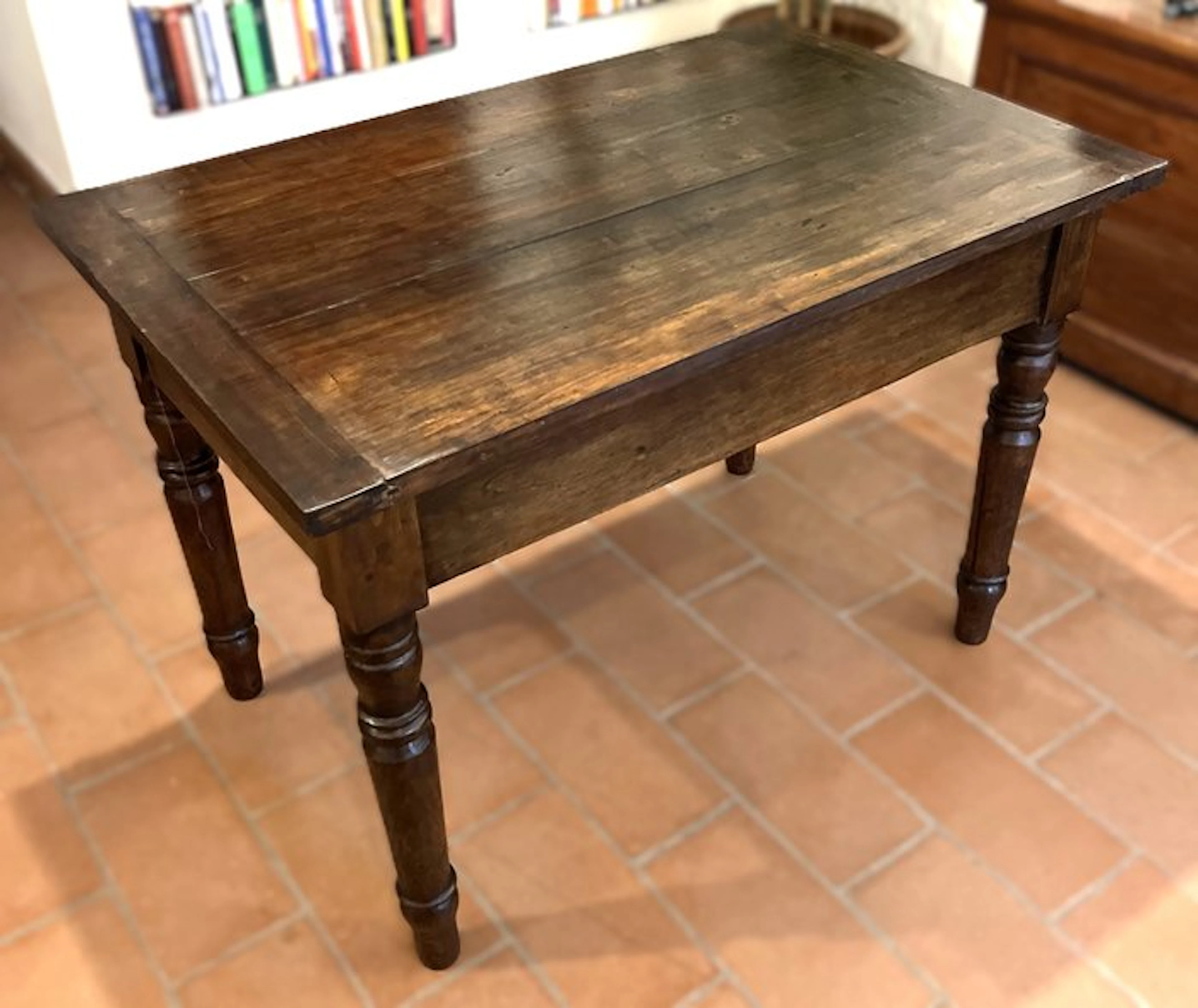 Table - Walnut - Piedmontese Table, 19th Century