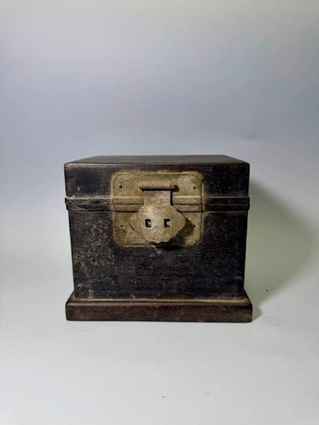 A Hardwood Box, Possibly for Seal Storage Qing Dynasty