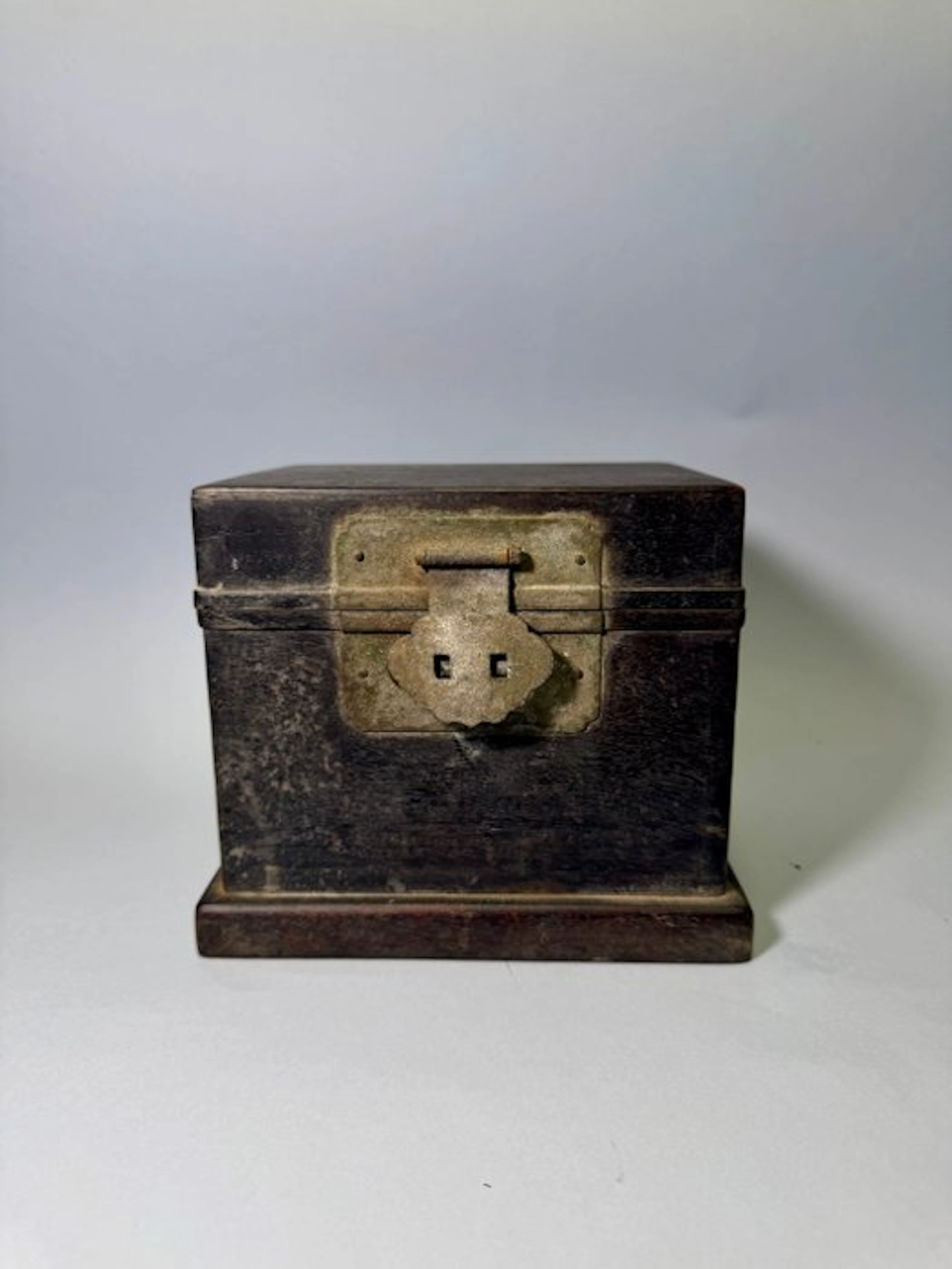 A Hardwood Box, Possibly for Seal Storage Qing Dynasty