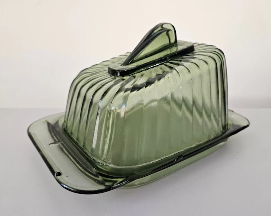Royal Leerdam - Butter dish - Kaasstolp - Stolp - Art Deco - 1939