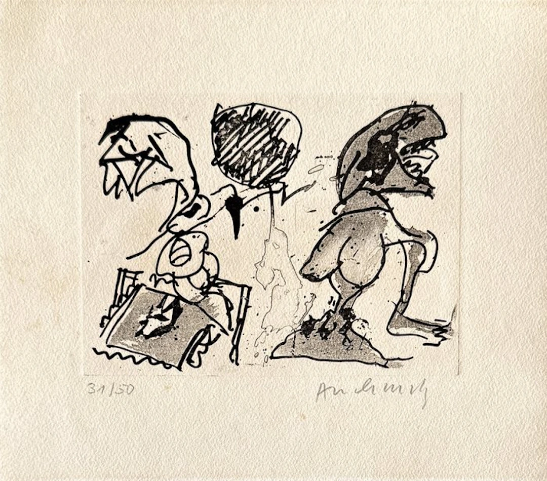 Pierre Alechinsky (1927) - Saute d'humeur