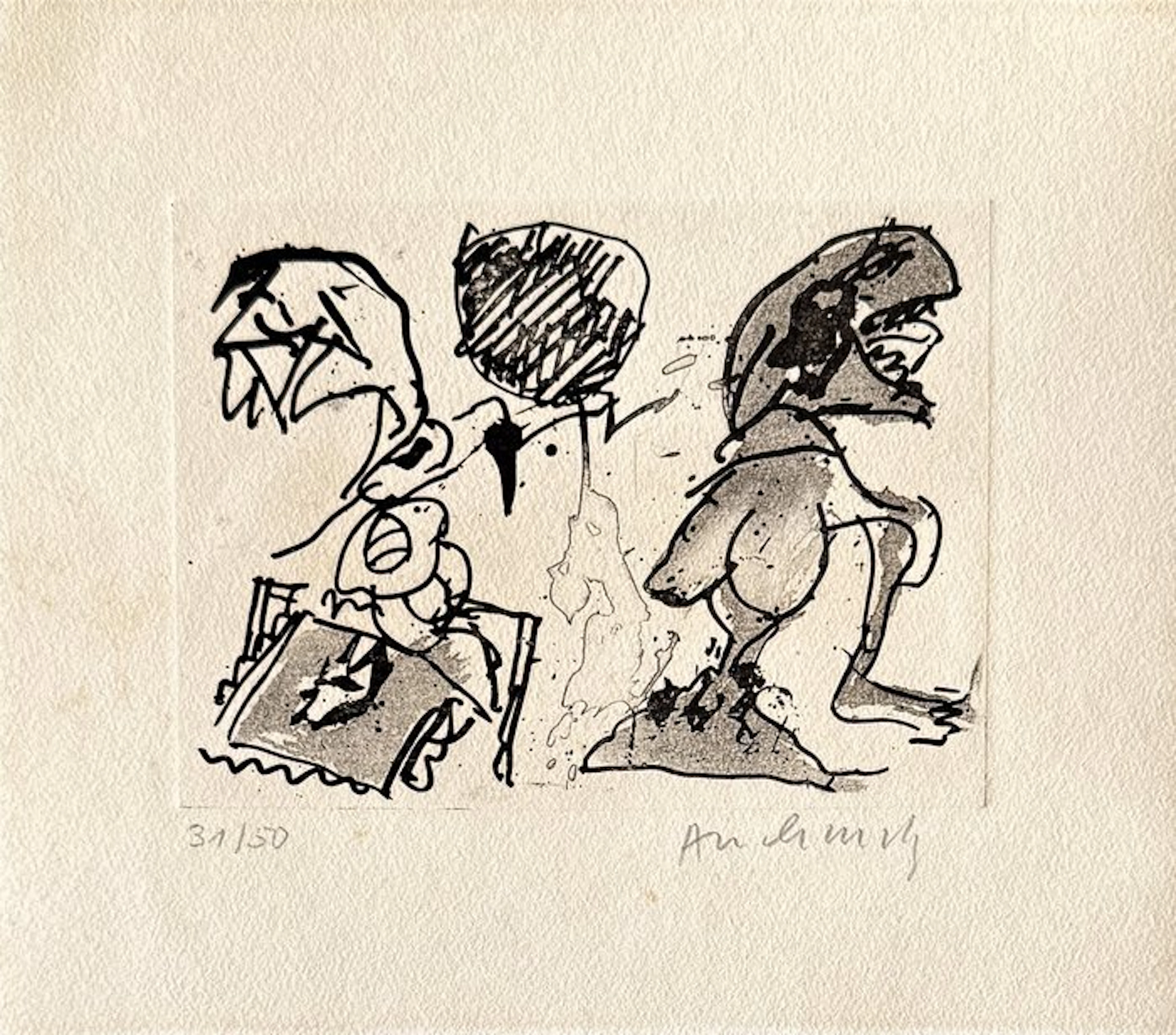 Pierre Alechinsky (1927) - Saute d'humeur