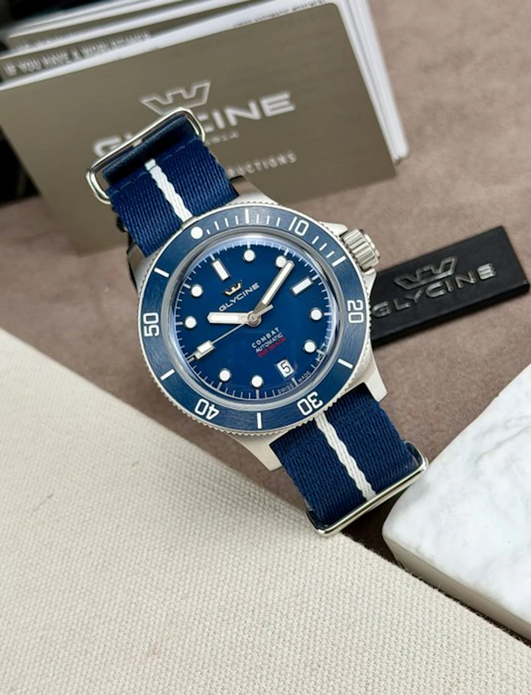 Glycine - Combat Sub Box Ceramic Automatic Blue - GL0524 - Men - 2020-2025