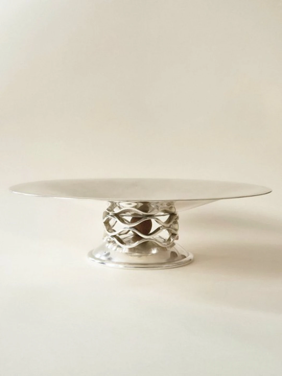 Christofle - Luc Lanel - Centrepiece - Ondulations - Silverplated