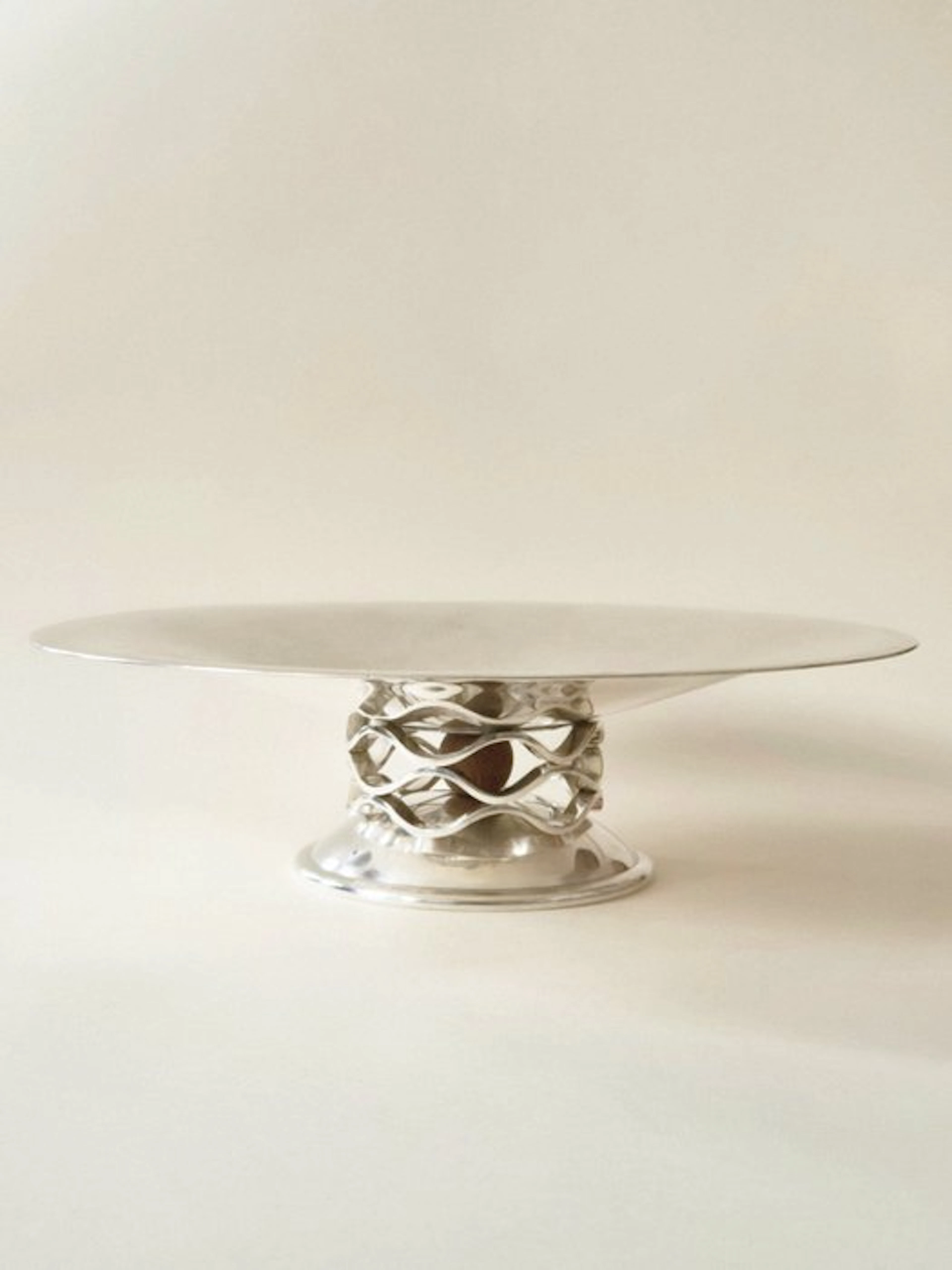 Christofle - Luc Lanel - Centrepiece - Ondulations - Silverplated