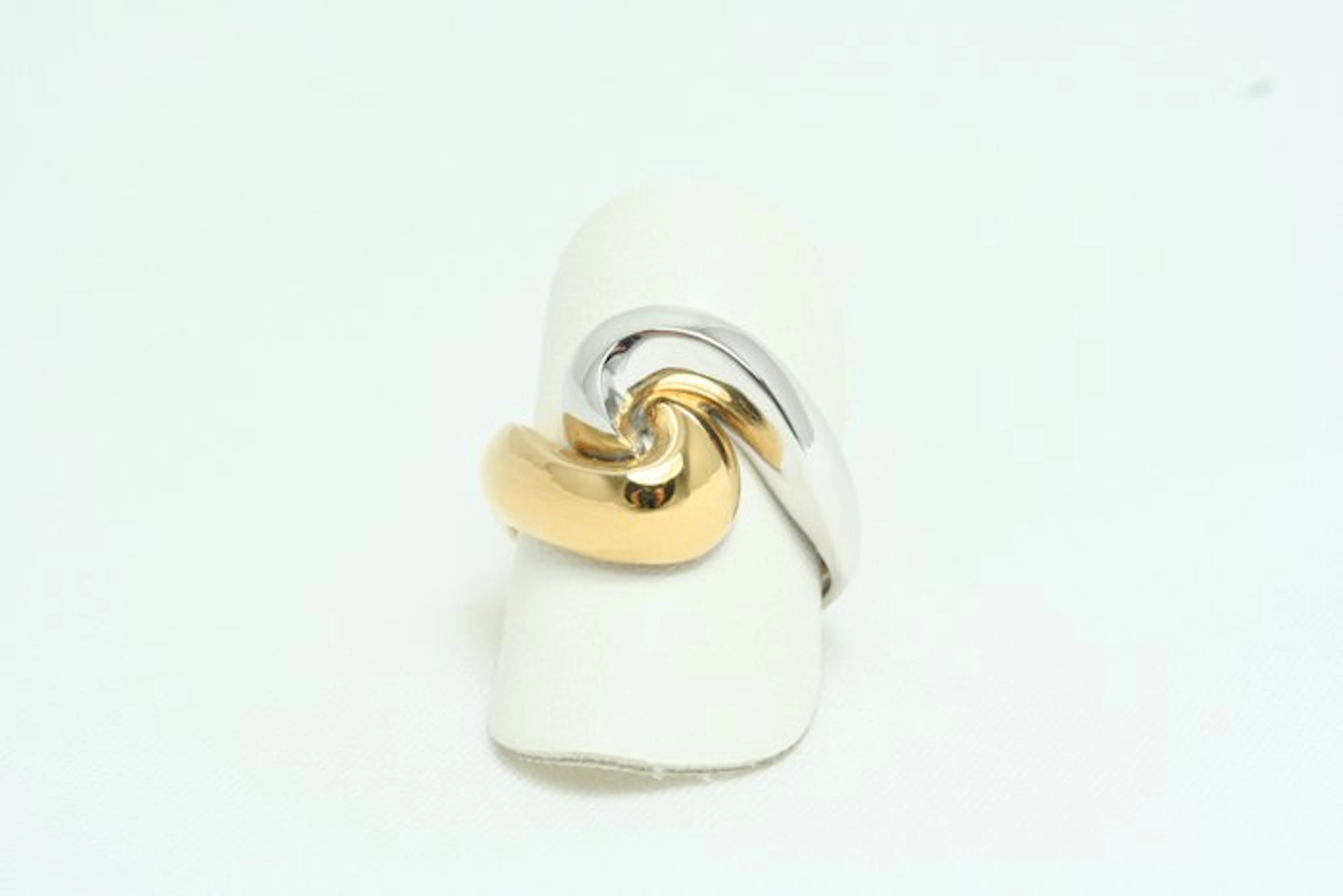 Ring - 18 kt. Yellow gold, White gold - Braided gold ring