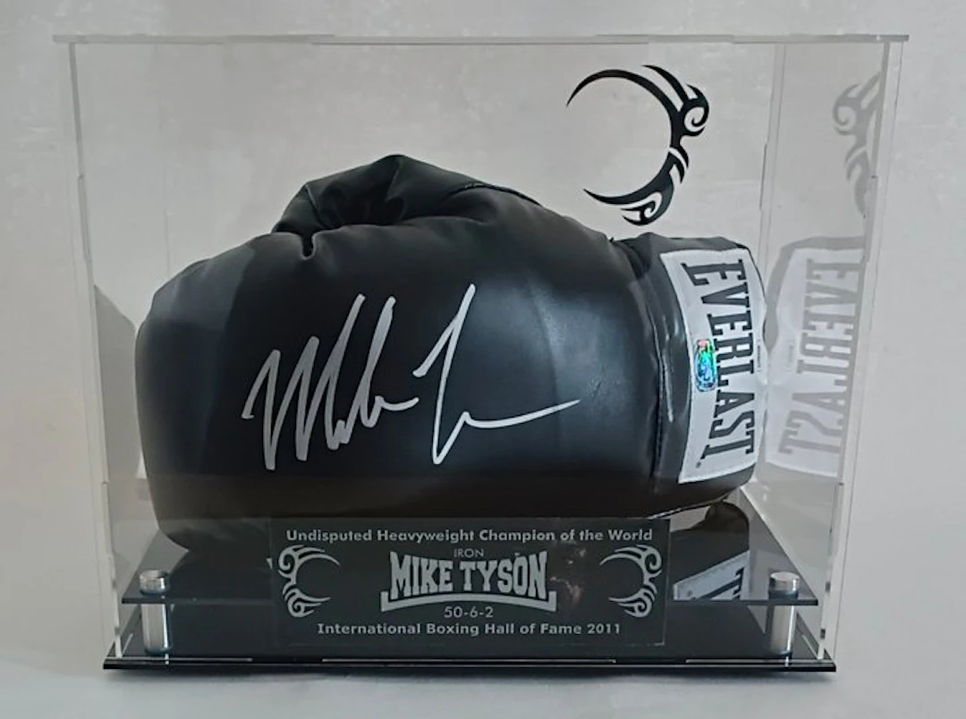 Mike Tyson hand signed with COA by JSA - Boxing glove