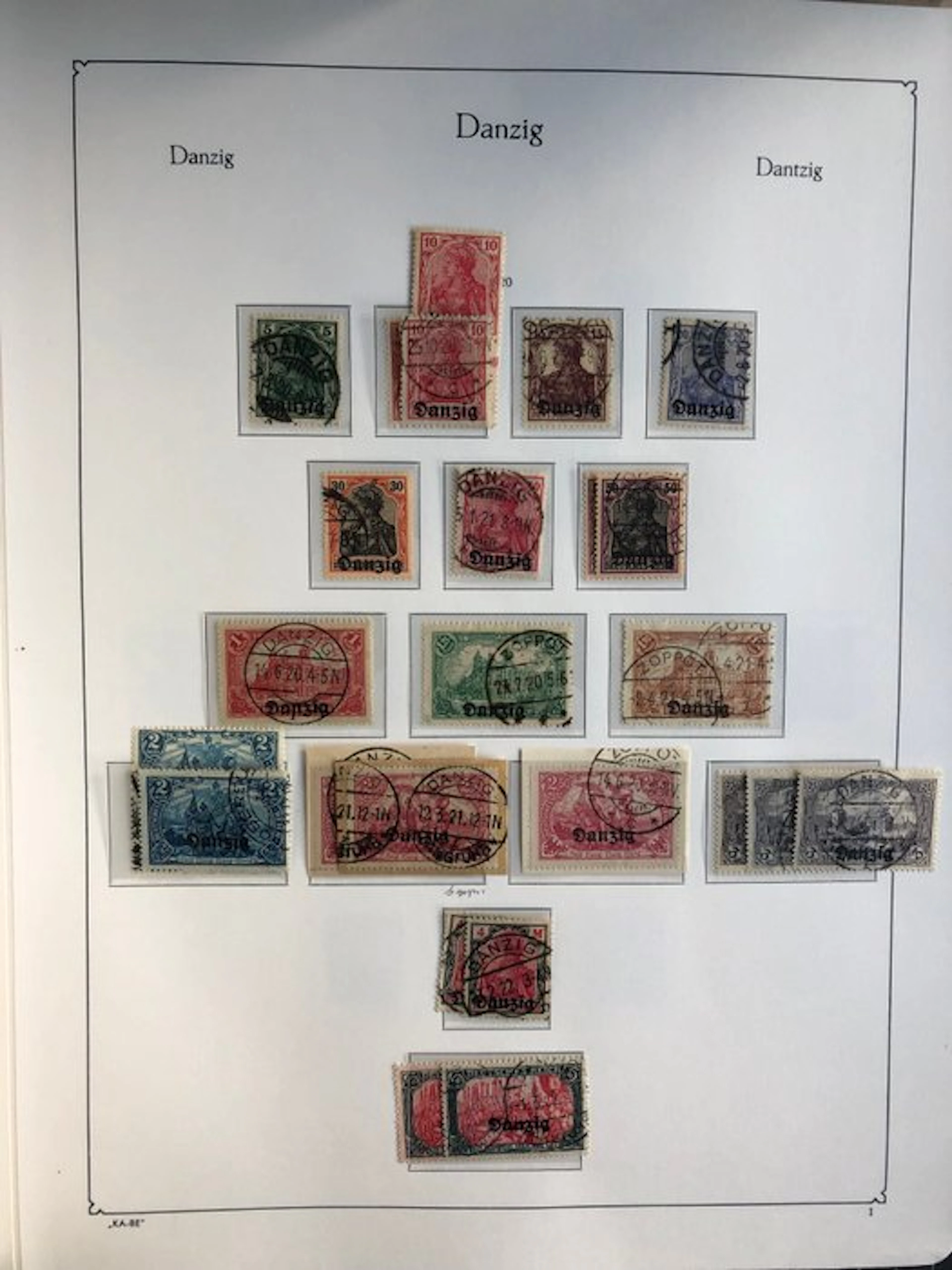 Danzig 1920/1939 - Mainly a cancelled collection with...