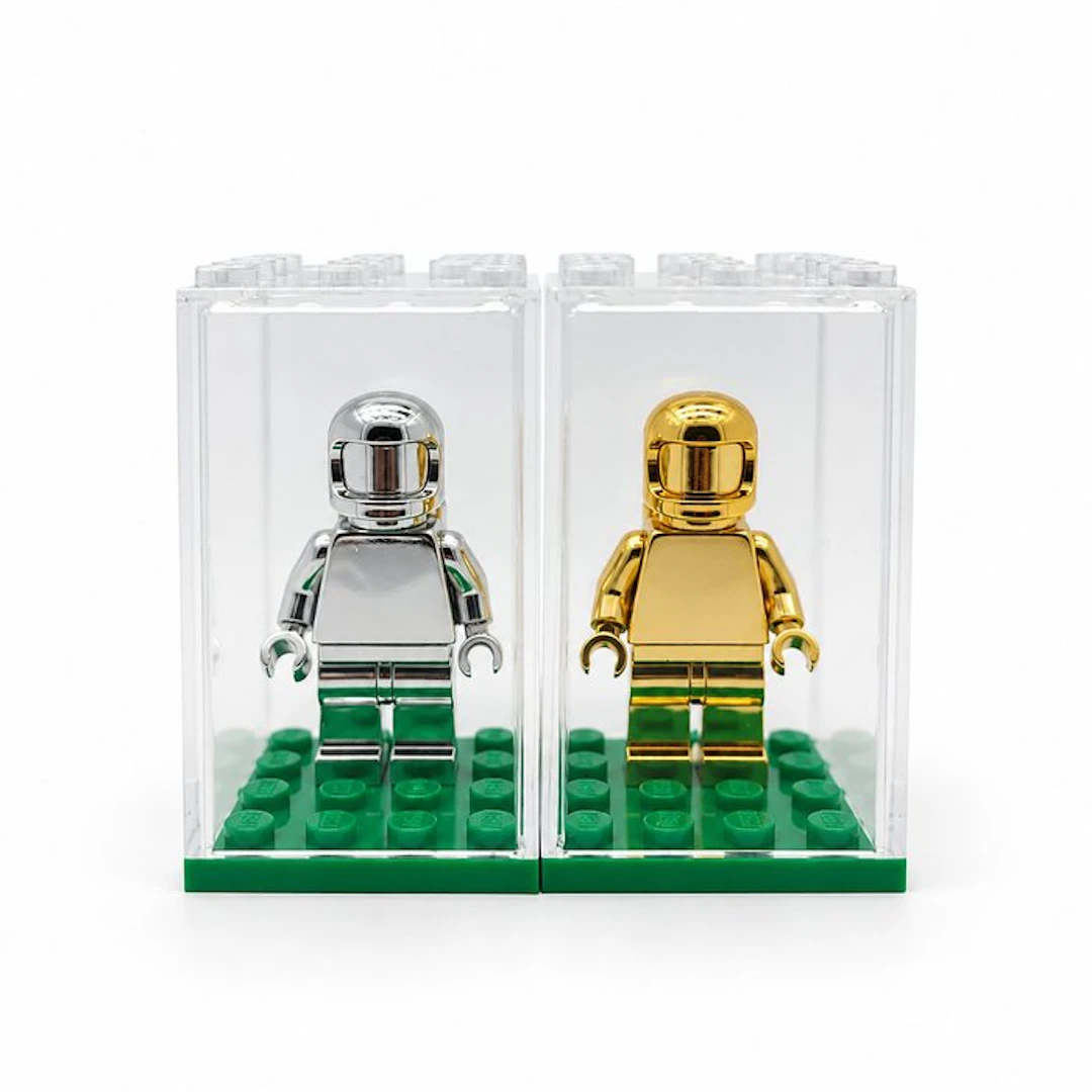 LEGO Minifigure - Space - 2 Exclusieve Space Chrome Minifiguren – Goud & Zilver
