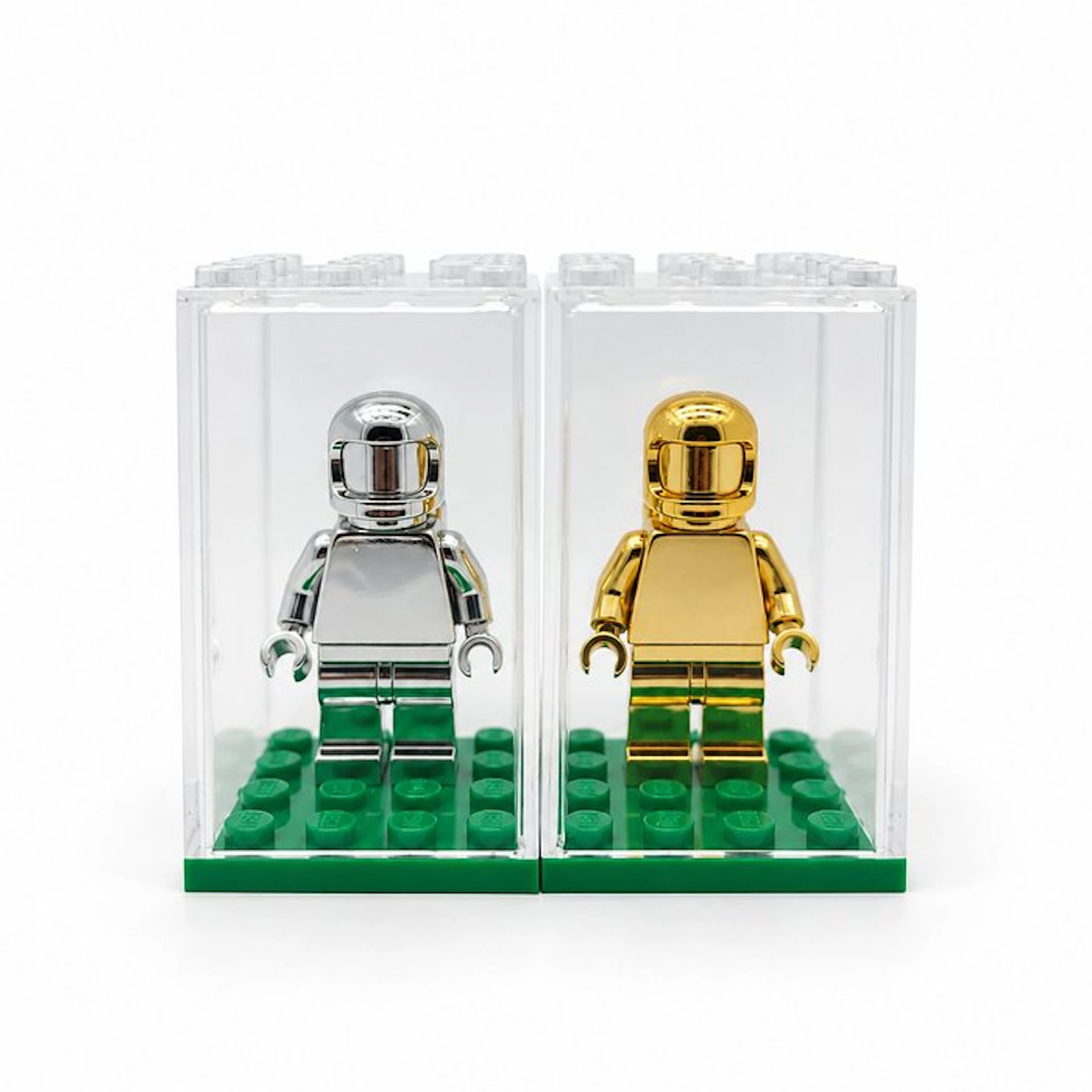 LEGO Minifigure - Space - 2 Exclusieve Space Chrome Minifiguren – Goud & Zilver