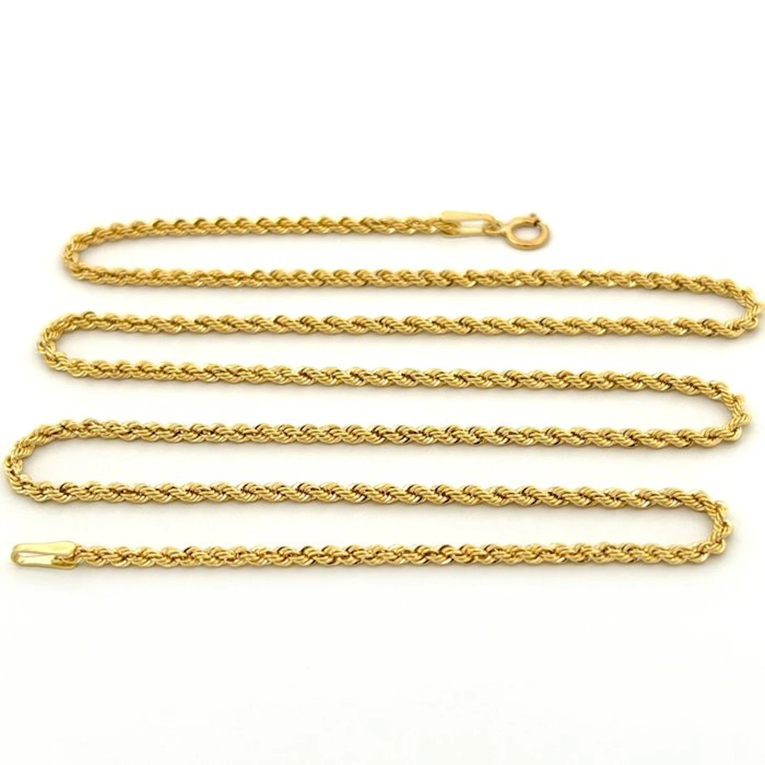 Necklace - 18 kt. Yellow gold - Rope - 70 cm