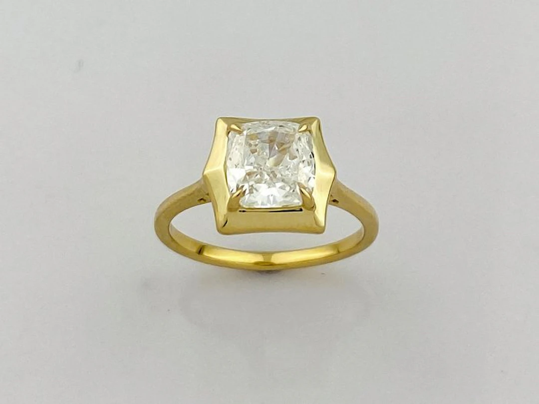 Ring - 14 kt. Yellow gold - 2.02ct. tw. Diamond (Lab-grown)