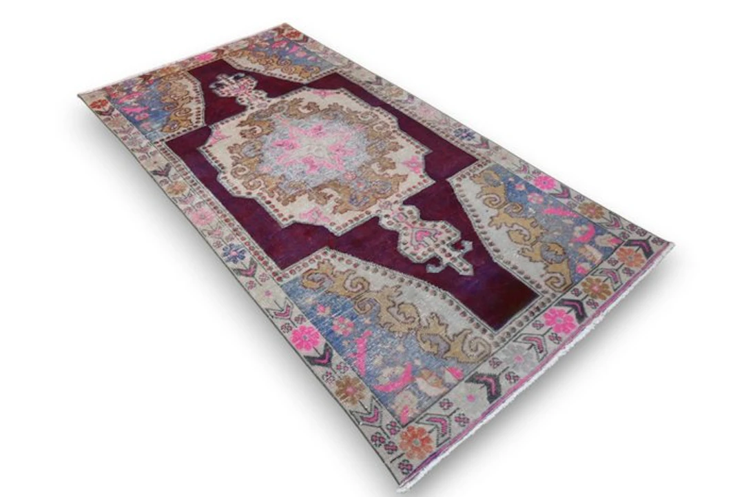 Colorful vintage - Rug - 230 cm - 115 cm - √ handmade √ certificate